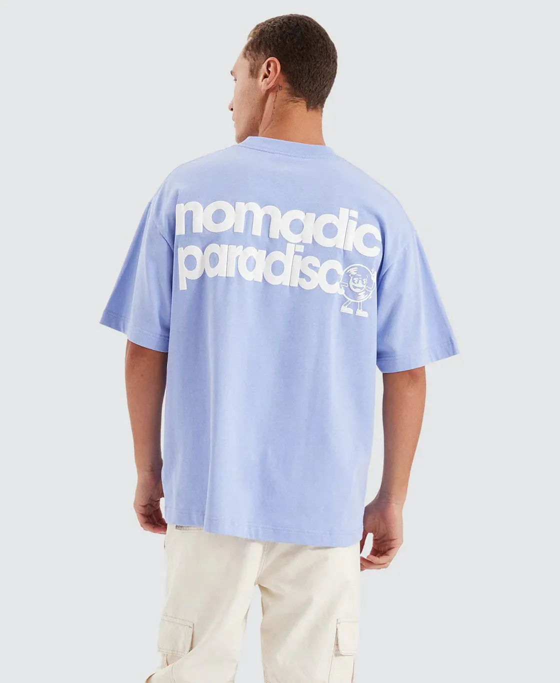 NOMADIC PARADISE Mens Stellar Street Tee - Easter Egg