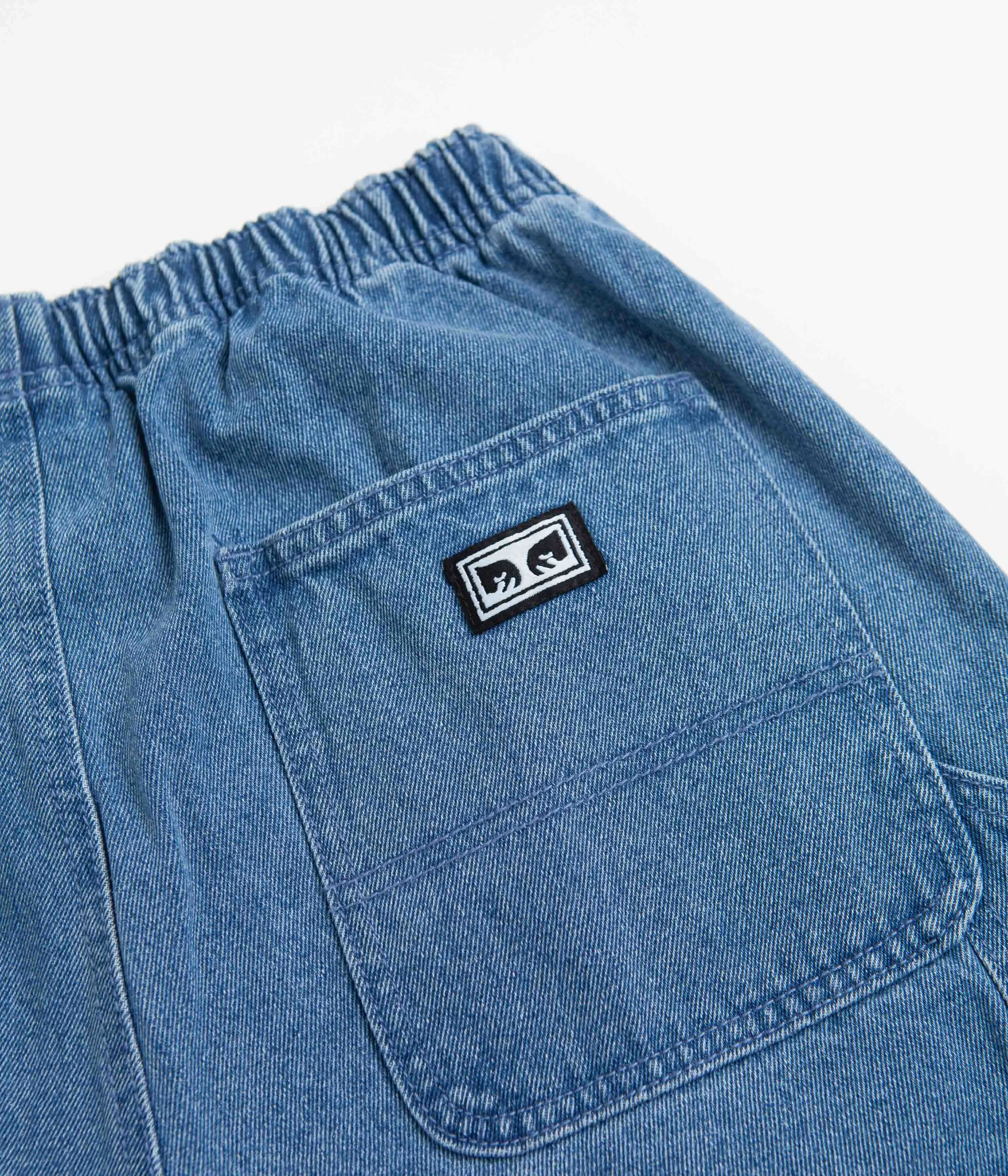Obey Easy Denim Carpenter Shorts - Light Indigo