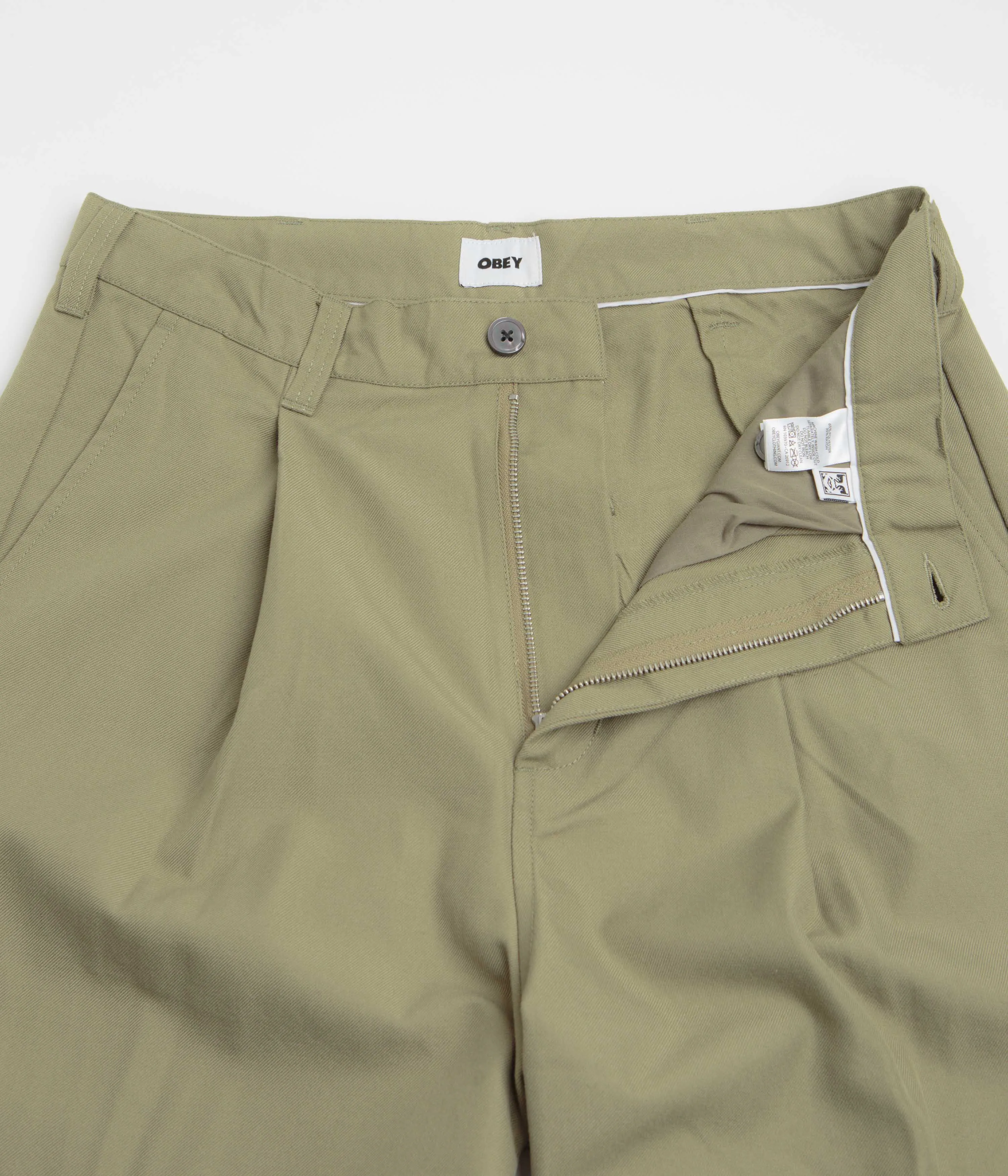 Obey Oliver Pleated Pants - Mermaid