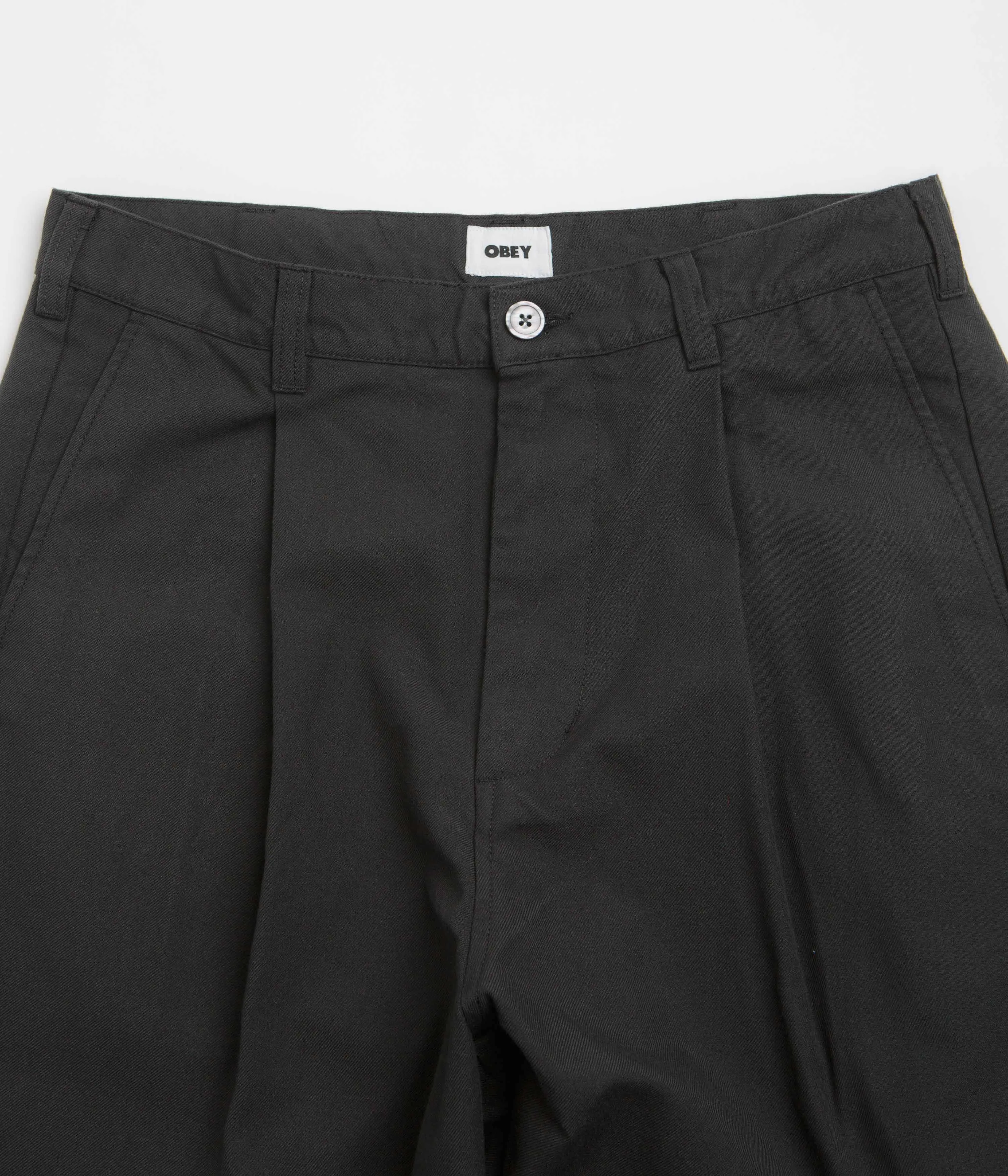 Obey Oliver Pleated Pants - Pirate Black