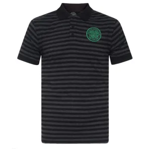 Official Celtic FC Mens Polo Shirt Striped