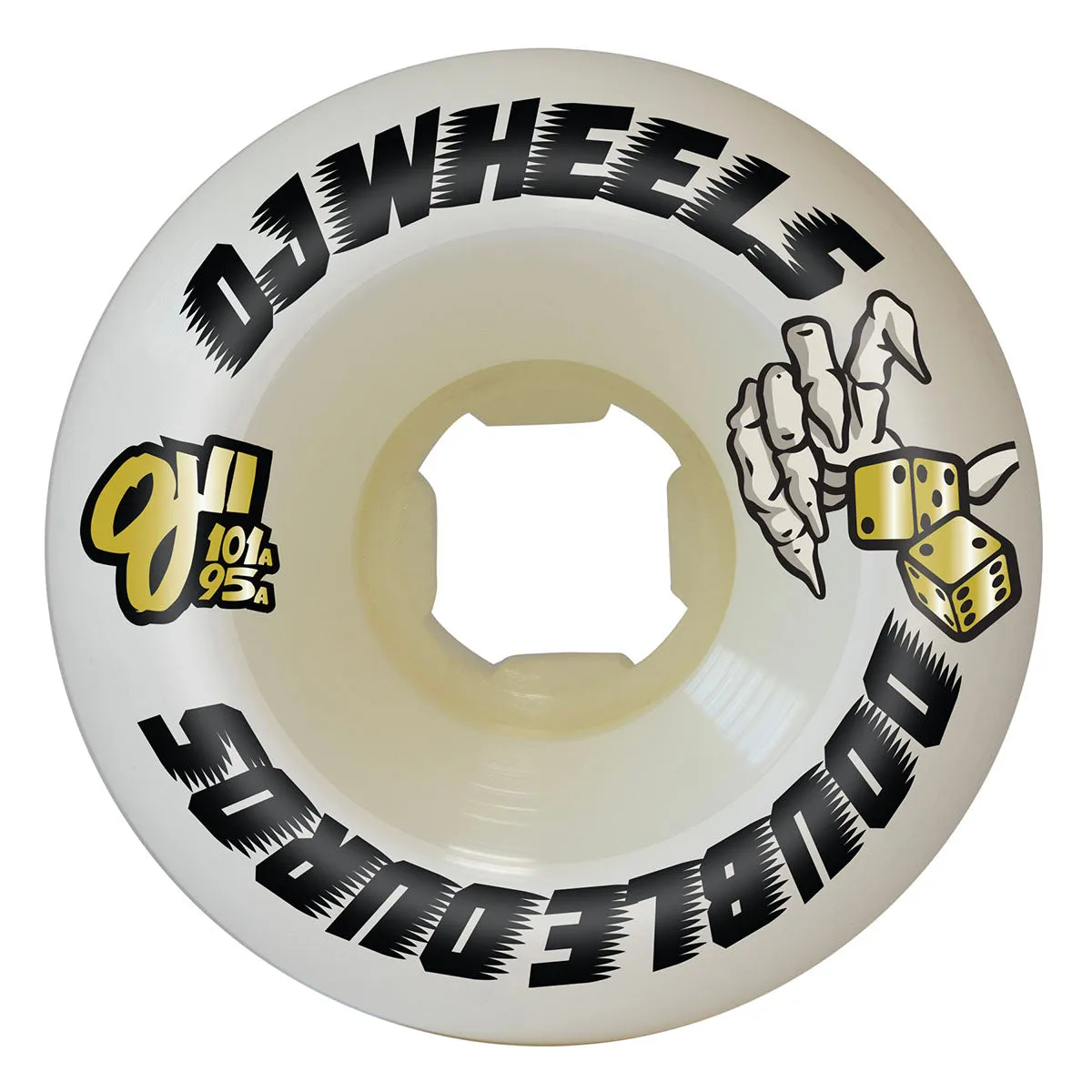 OJ - Double Duro White Gum Mini Combo 53MM 101A/95A Skateboard Wheels