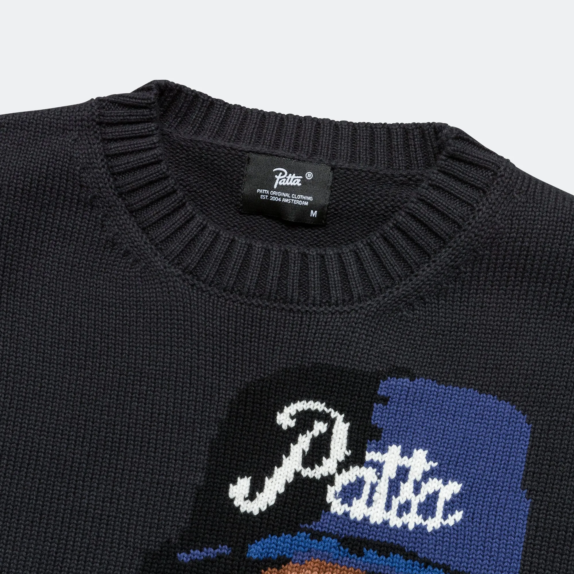 Old School Knitted Sweater - Moonless Night