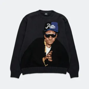 Old School Knitted Sweater - Moonless Night