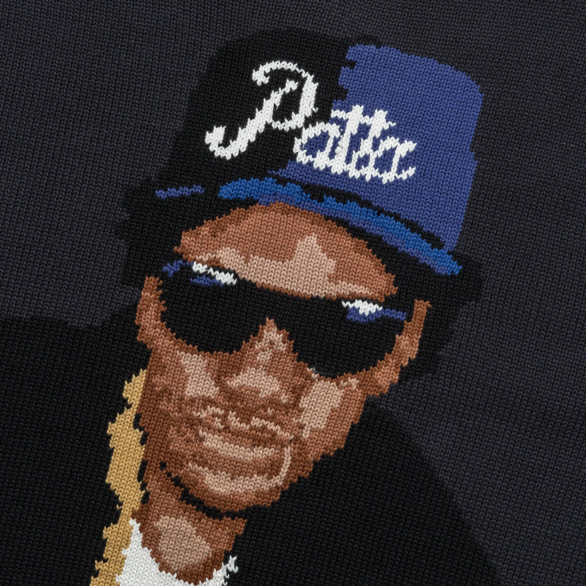 Old School Knitted Sweater - Moonless Night