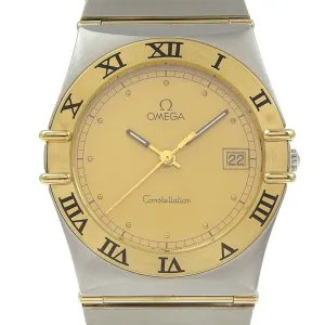 Omega Stainless Steel yellow gold Wristwatch (Pre-Owned)