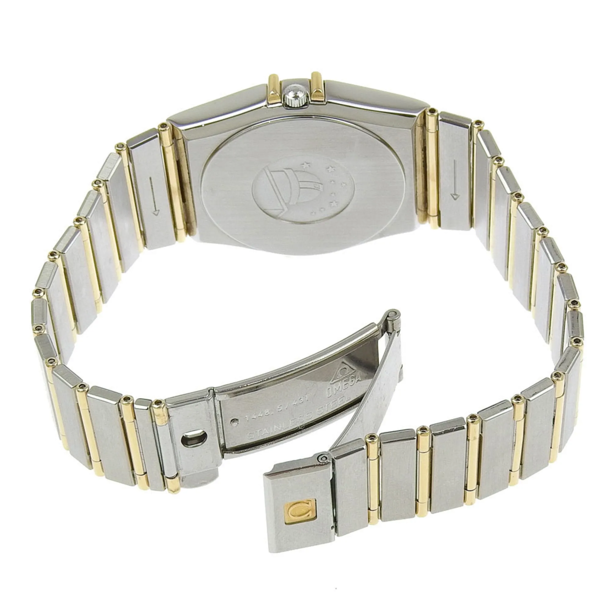 Omega Stainless Steel yellow gold Wristwatch (Pre-Owned)
