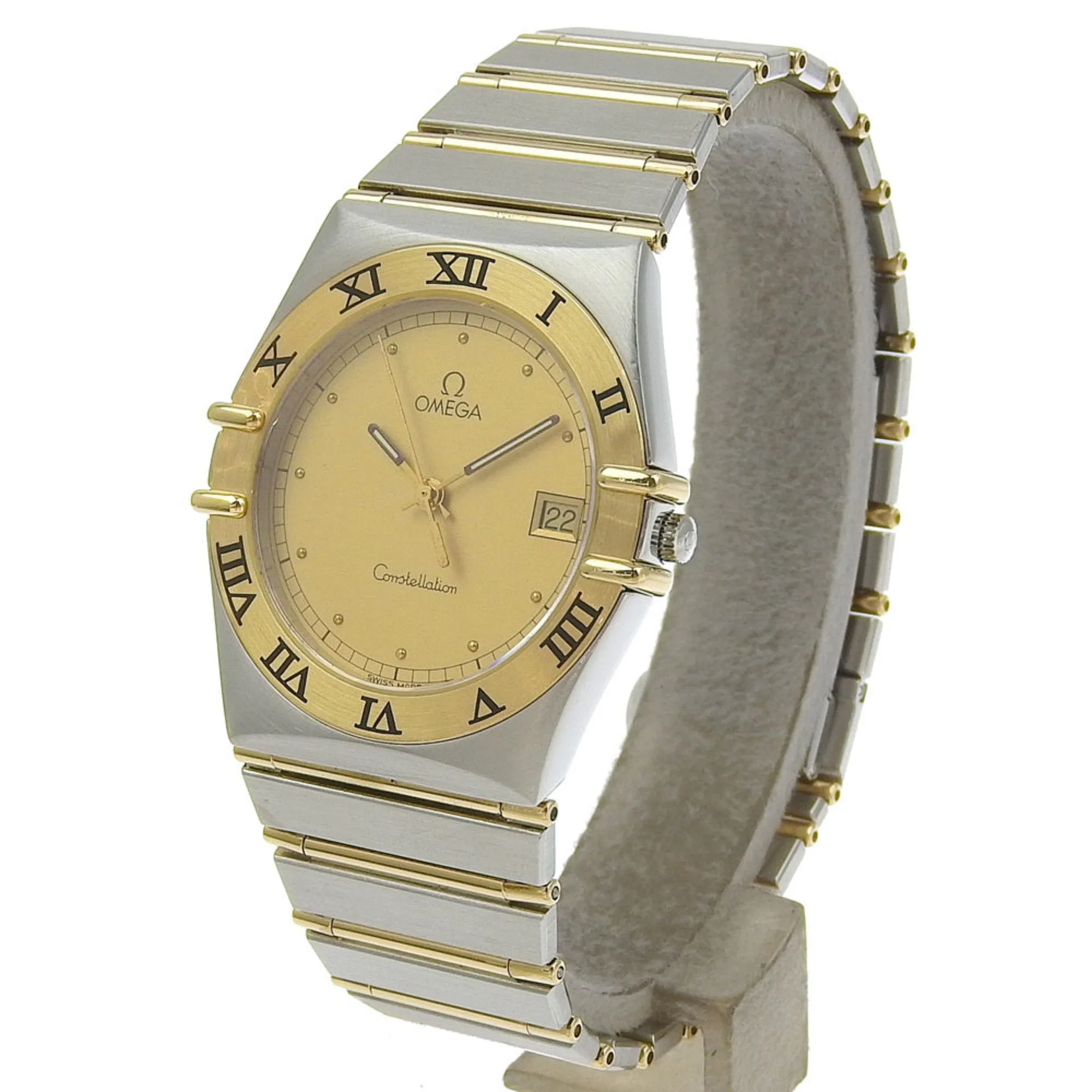 Omega Stainless Steel yellow gold Wristwatch (Pre-Owned)