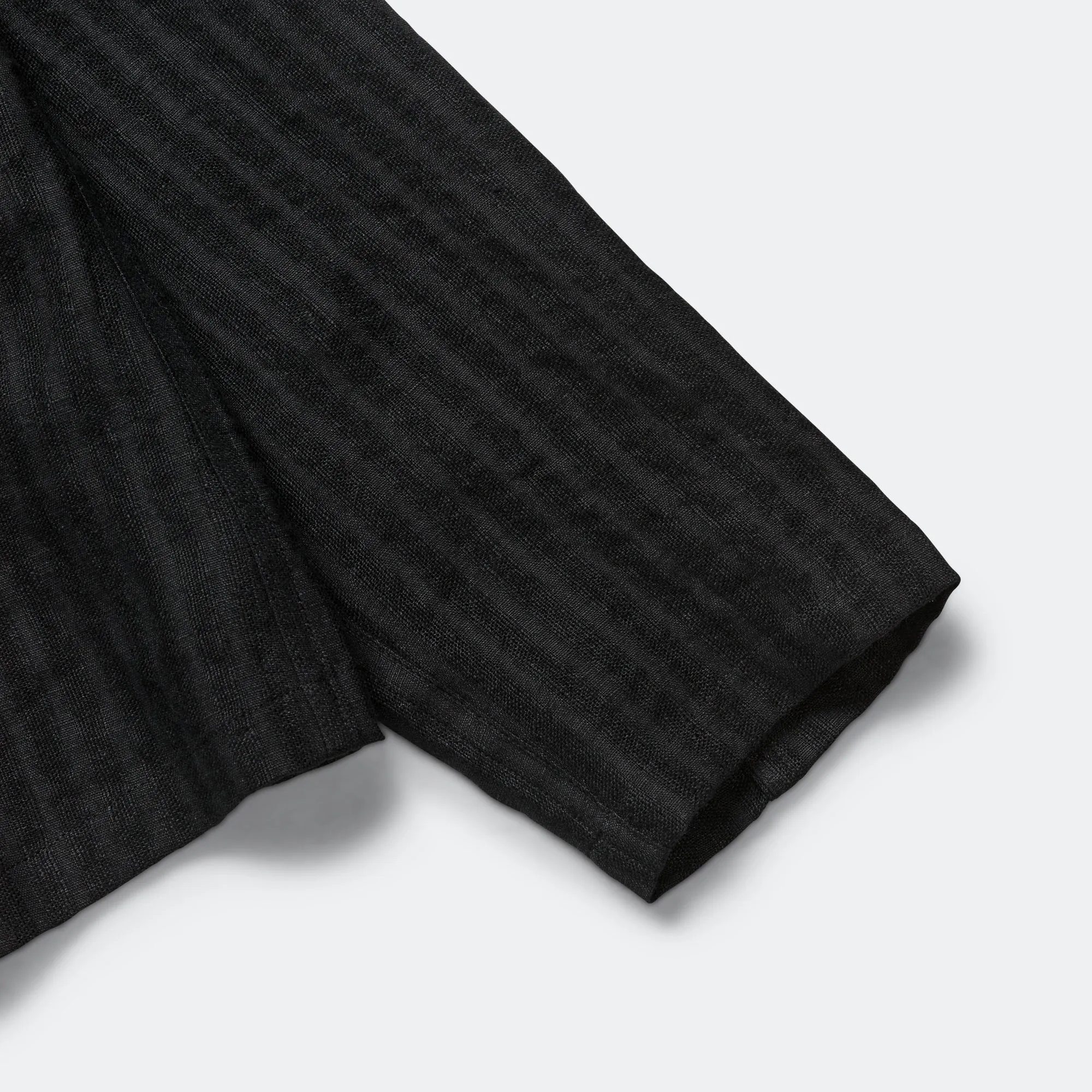 Orchard Jacket Linen Seersucker - Black
