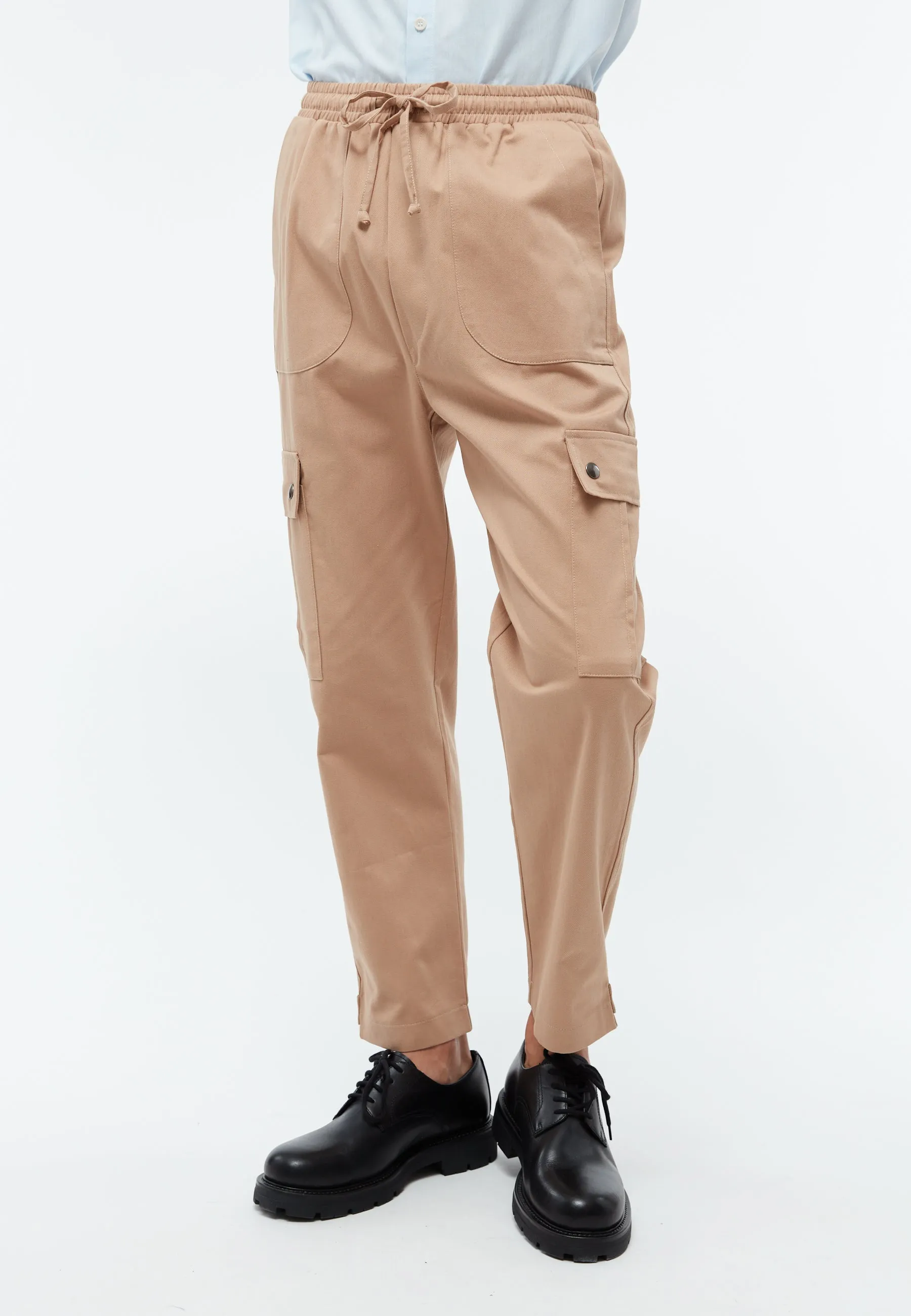Organic Cotton Cargo Pants CAMERON - Light Brown Givn Berlin