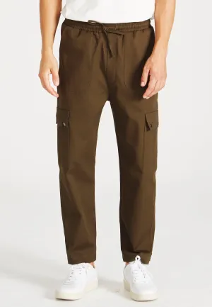 Organic Cotton Cargo Pants CAMERON - Olive Givn Berlin