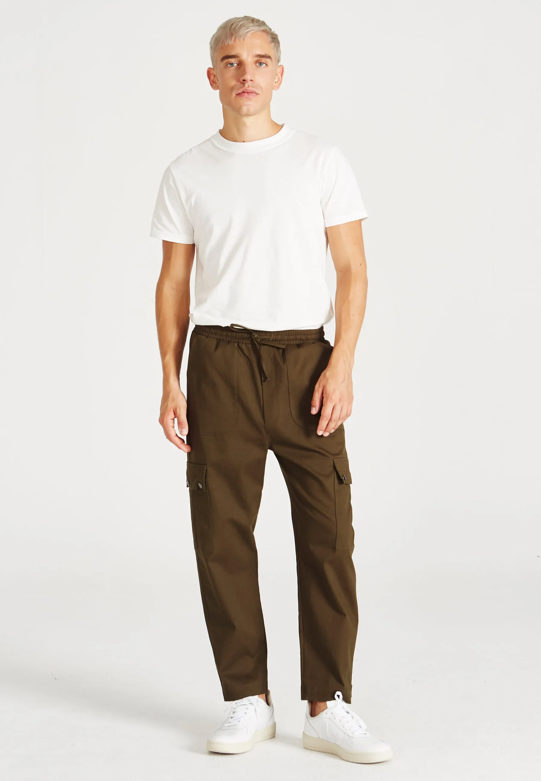 Organic Cotton Cargo Pants CAMERON - Olive Givn Berlin
