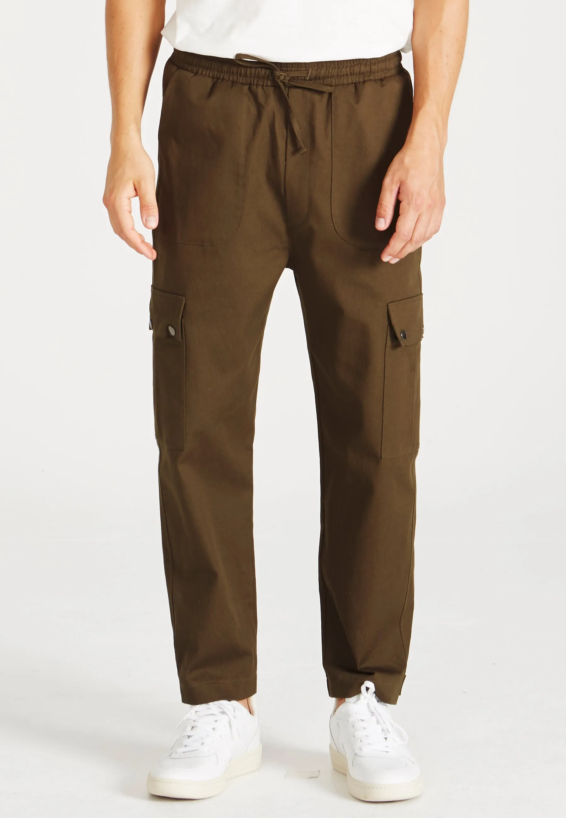 Organic Cotton Cargo Pants CAMERON - Olive Givn Berlin