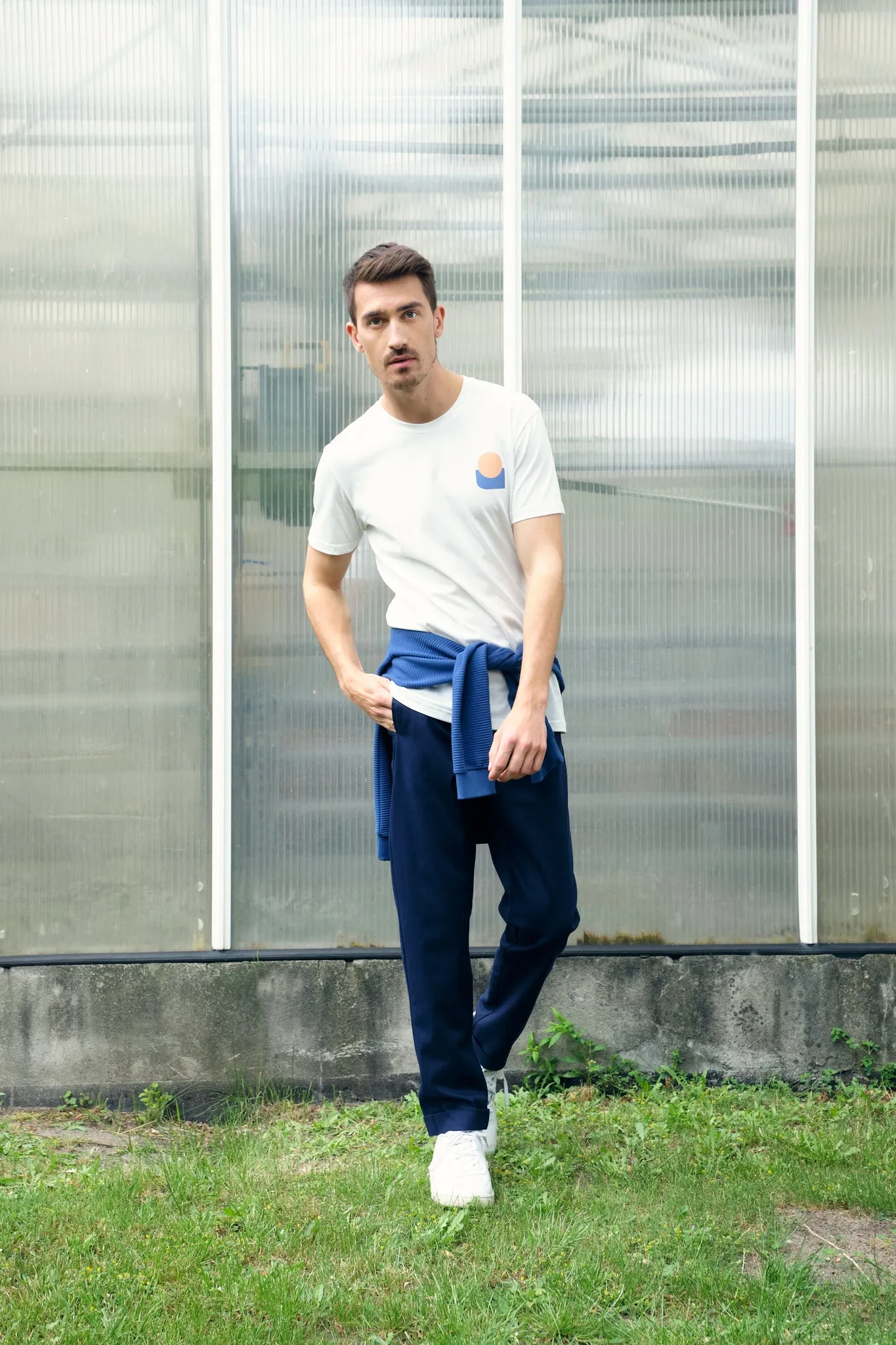 Organic Cotton Chino Pants BRUNO - Blue Givn Berlin