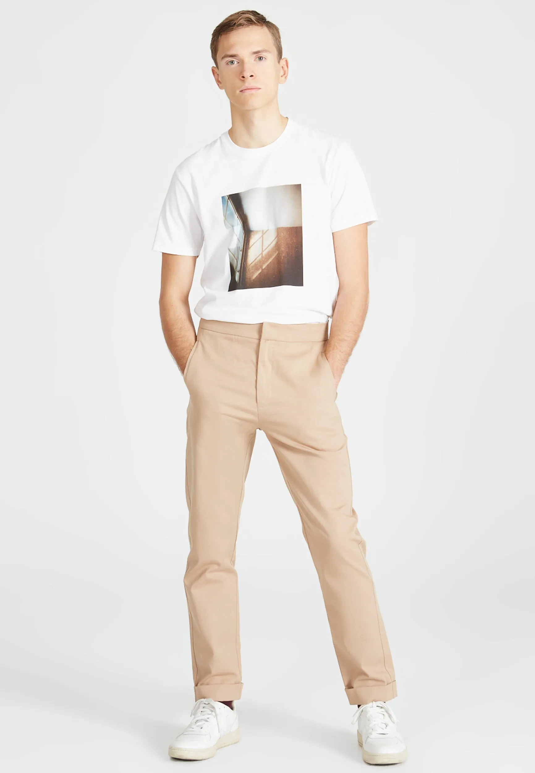 Organic Cotton Chino Pants BRUNO - Light Brown Givn Berlin