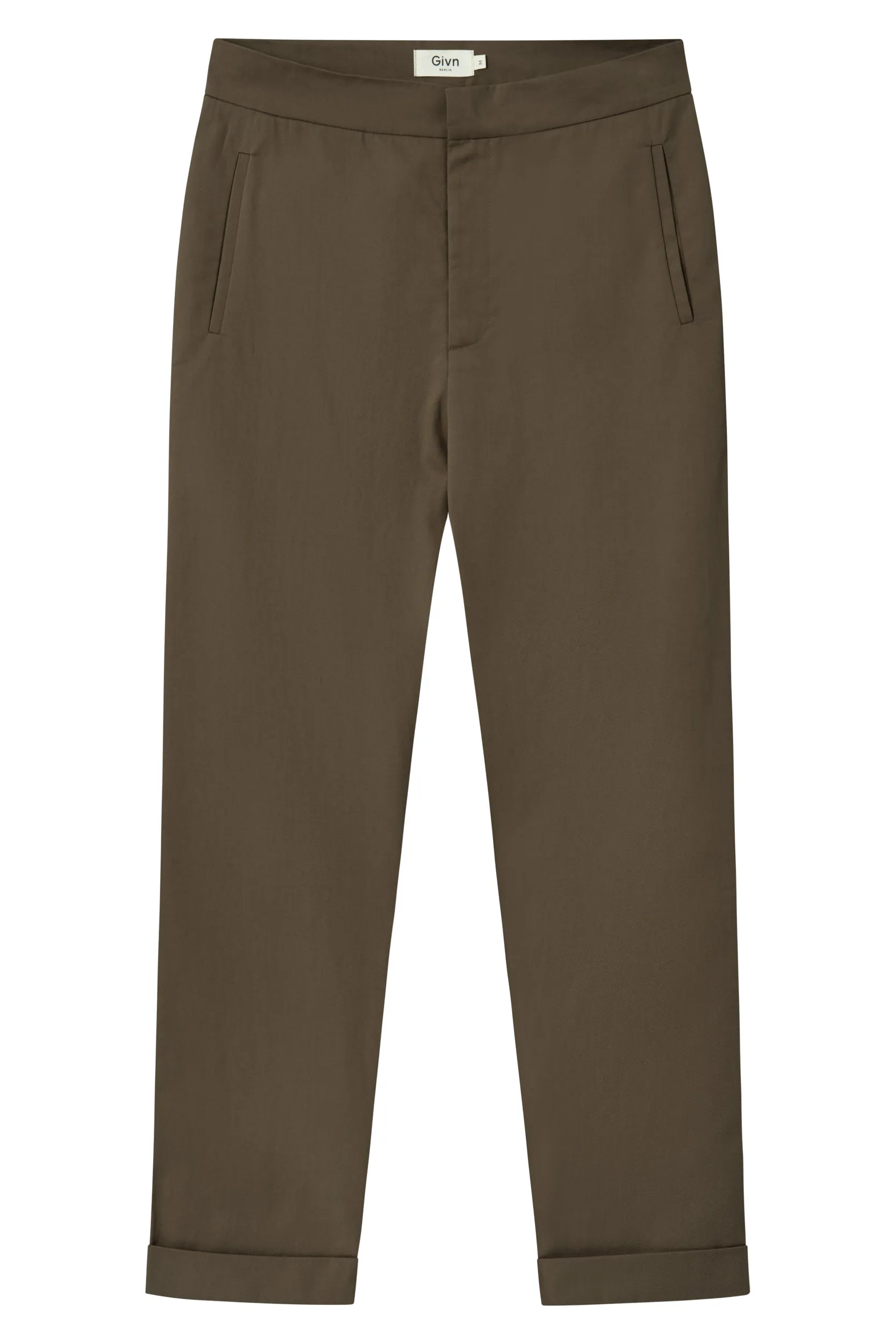 Organic Cotton Chino Pants BRUNO - Oak Brown Givn Berlin