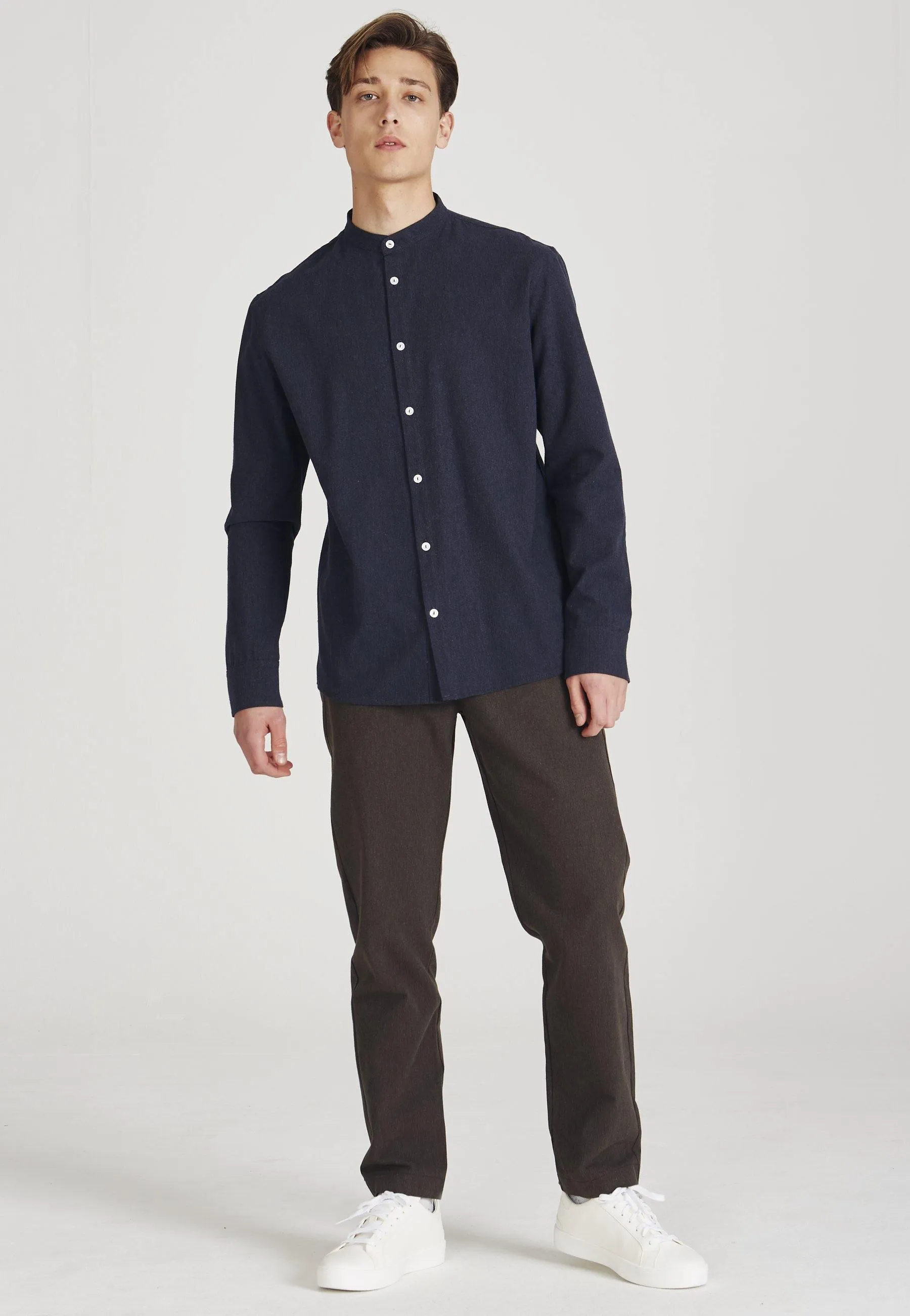 Organic Cotton Chino Pants ERIC - Dark Brown Givn Berlin