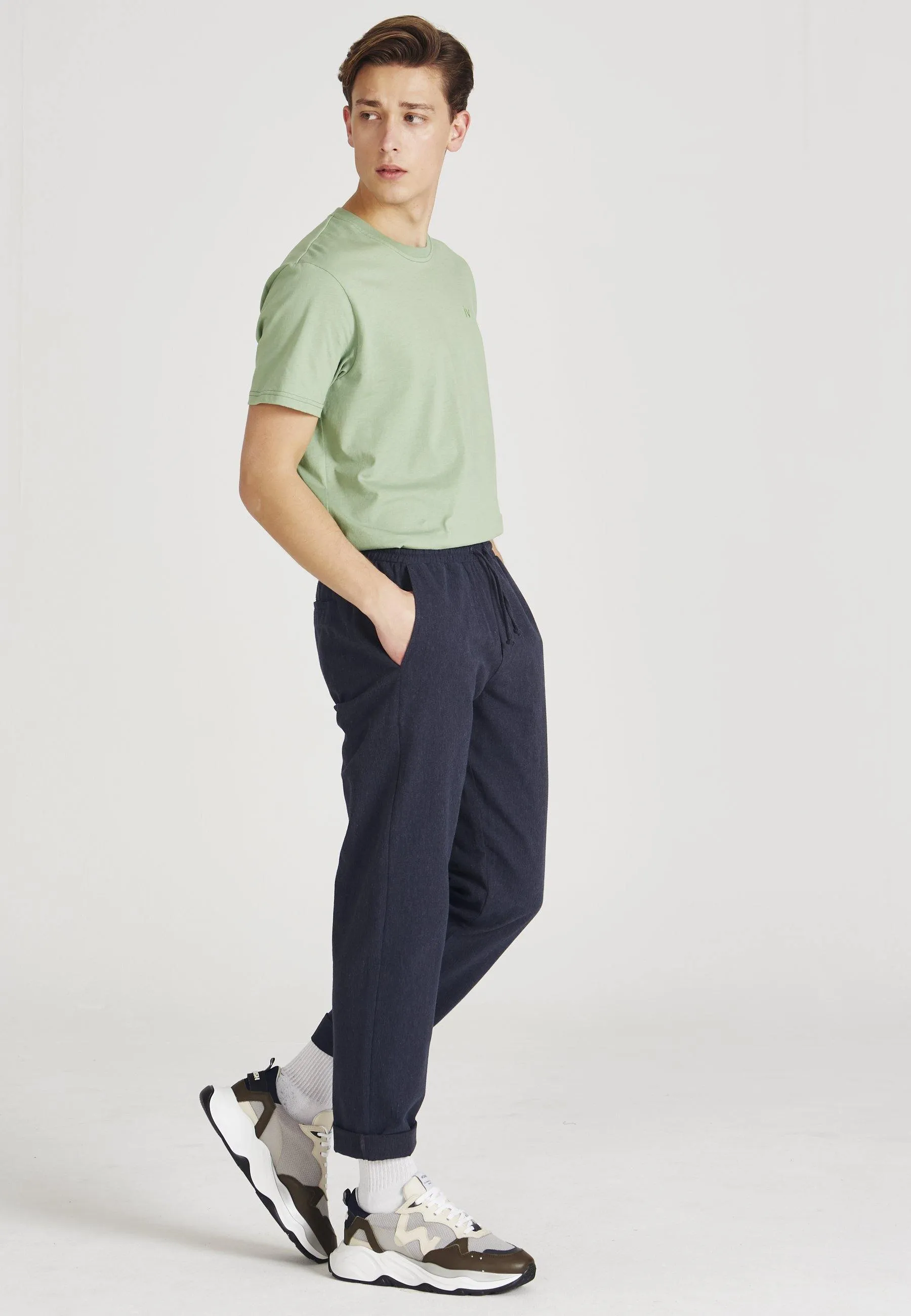 Organic Cotton Chino Pants ERIC - Midnight Blue Givn Berlin
