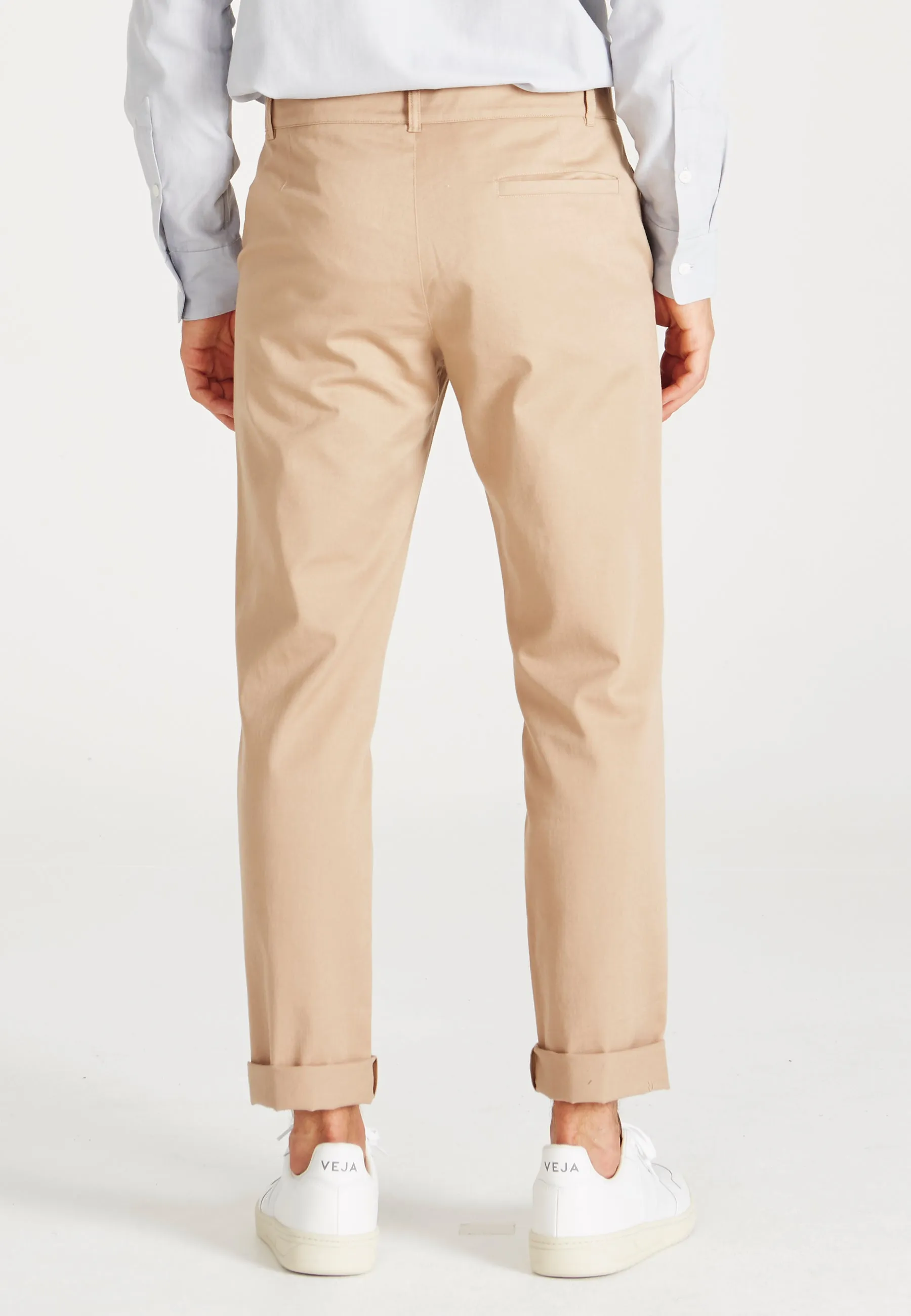 Organic Cotton Chino Pants LOGAN - Light Brown Givn Berlin