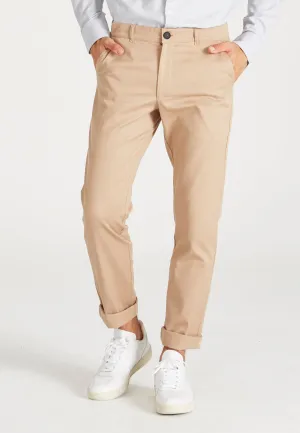 Organic Cotton Chino Pants LOGAN - Light Brown Givn Berlin