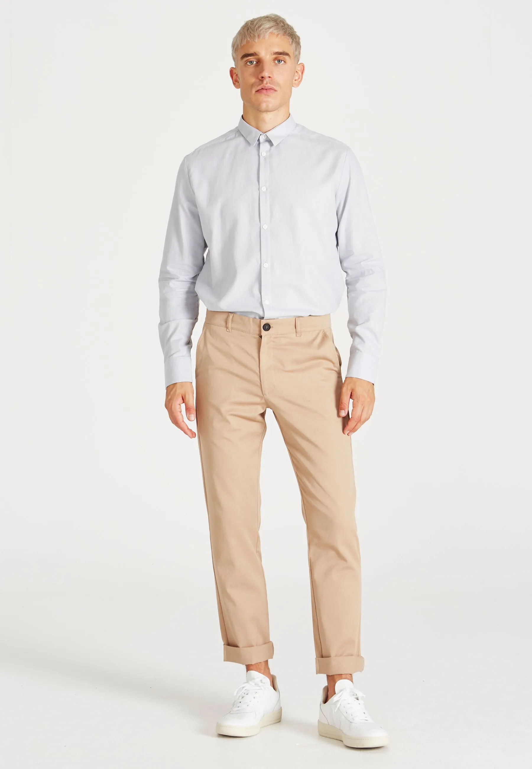 Organic Cotton Chino Pants LOGAN - Light Brown Givn Berlin