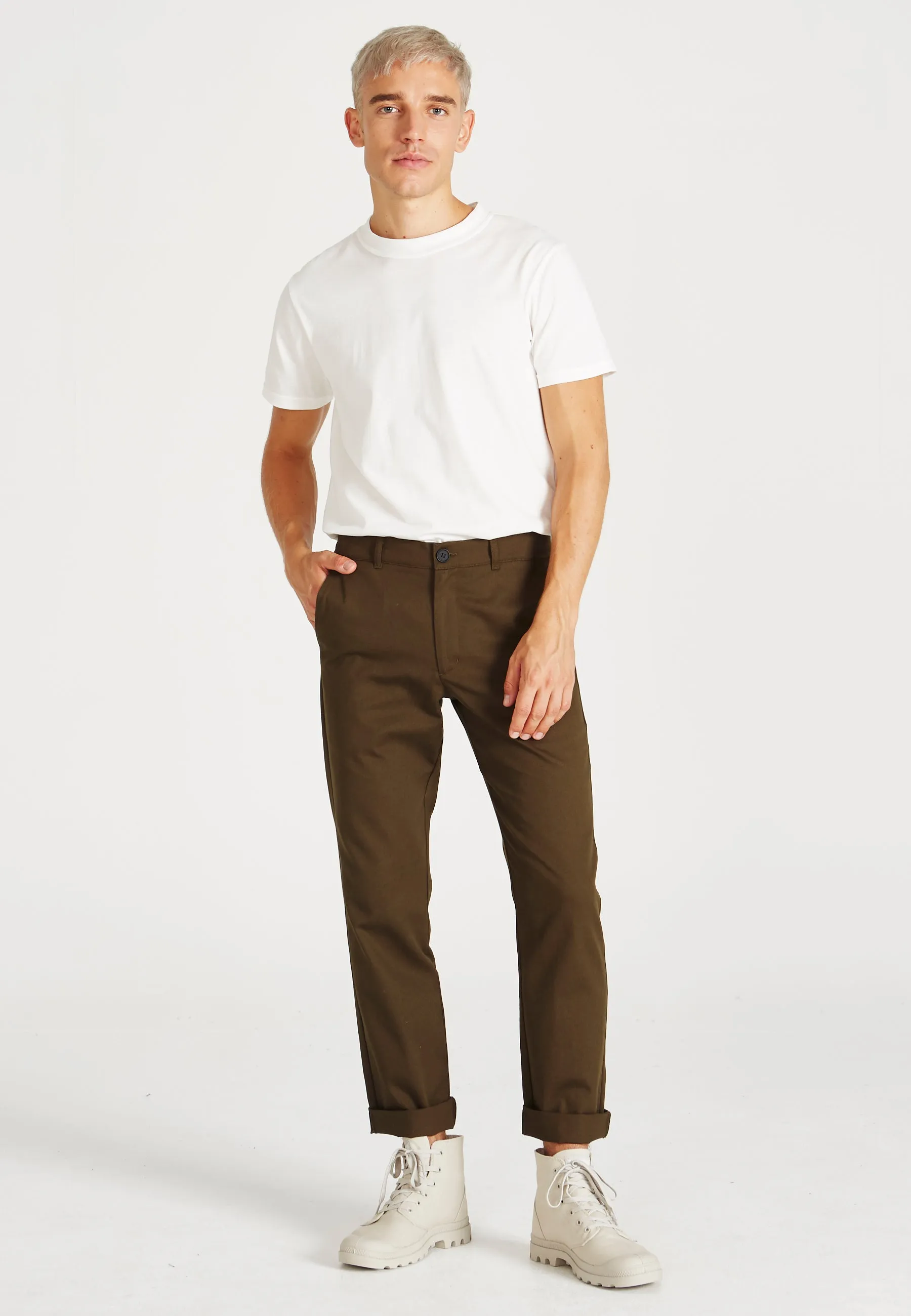 Organic Cotton Chino Pants LOGAN - Olive Givn Berlin