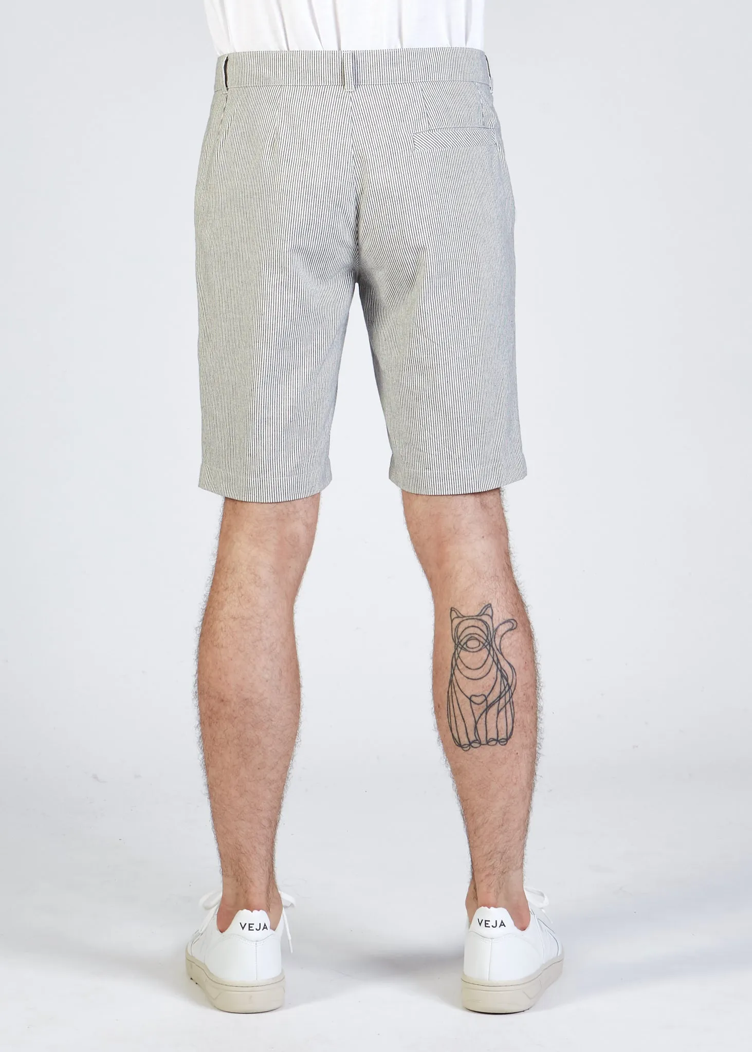 Organic Cotton Chino Shorts EDGAR - Blue / White (Stripes) Givn Berlin