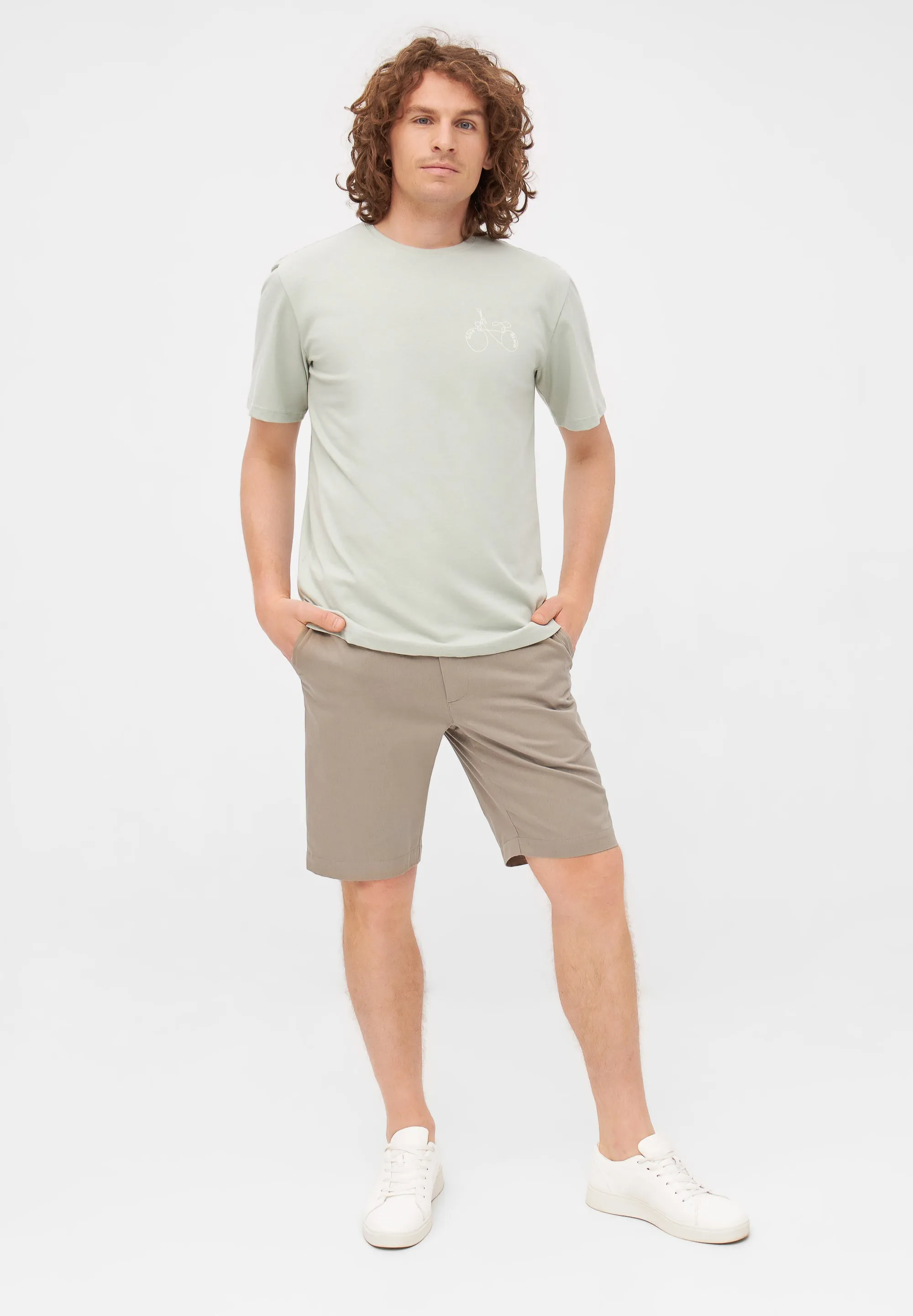 Organic Cotton Chino Shorts EDGAR - Muddy Grey Givn Berlin