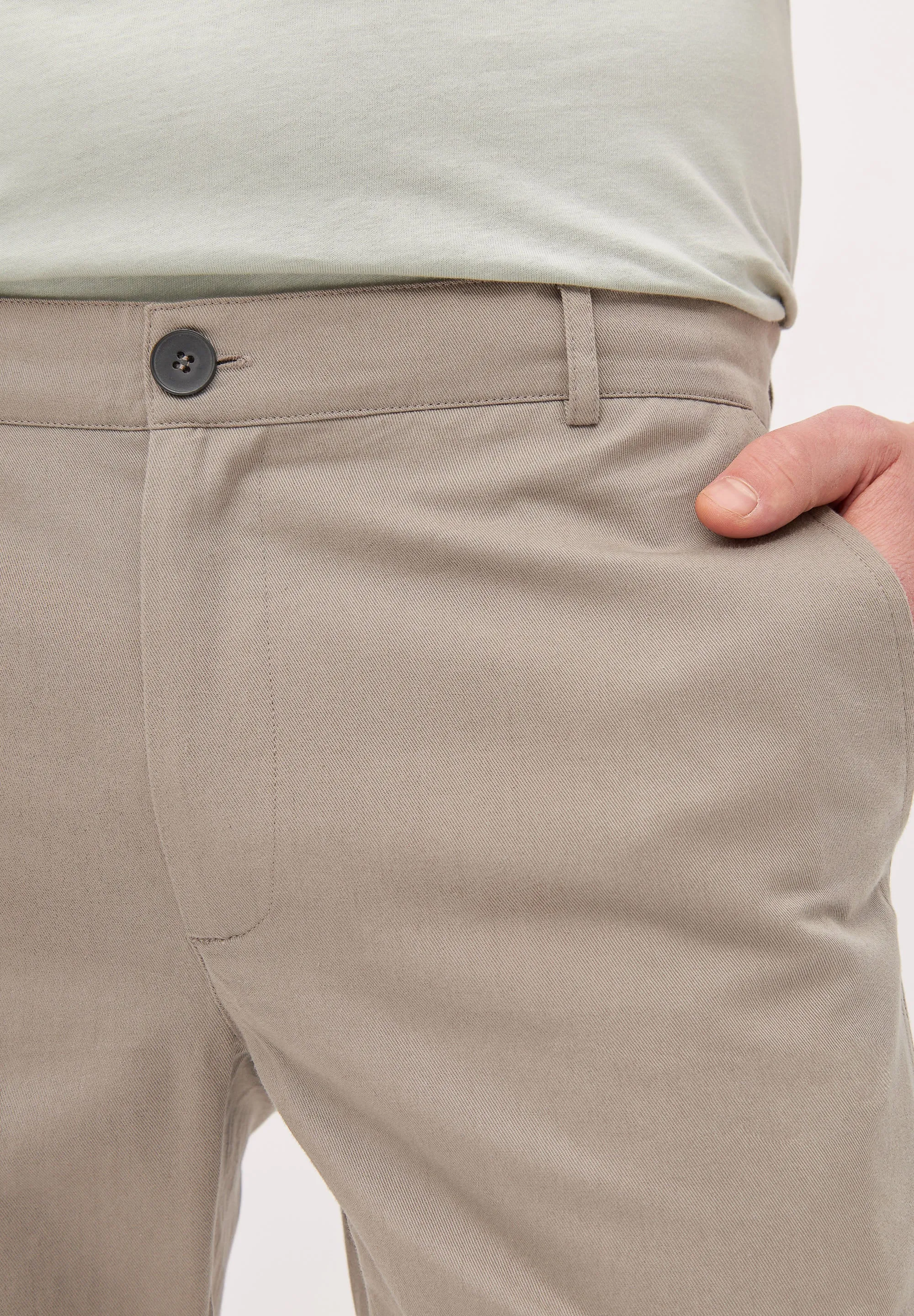 Organic Cotton Chino Shorts EDGAR - Muddy Grey Givn Berlin