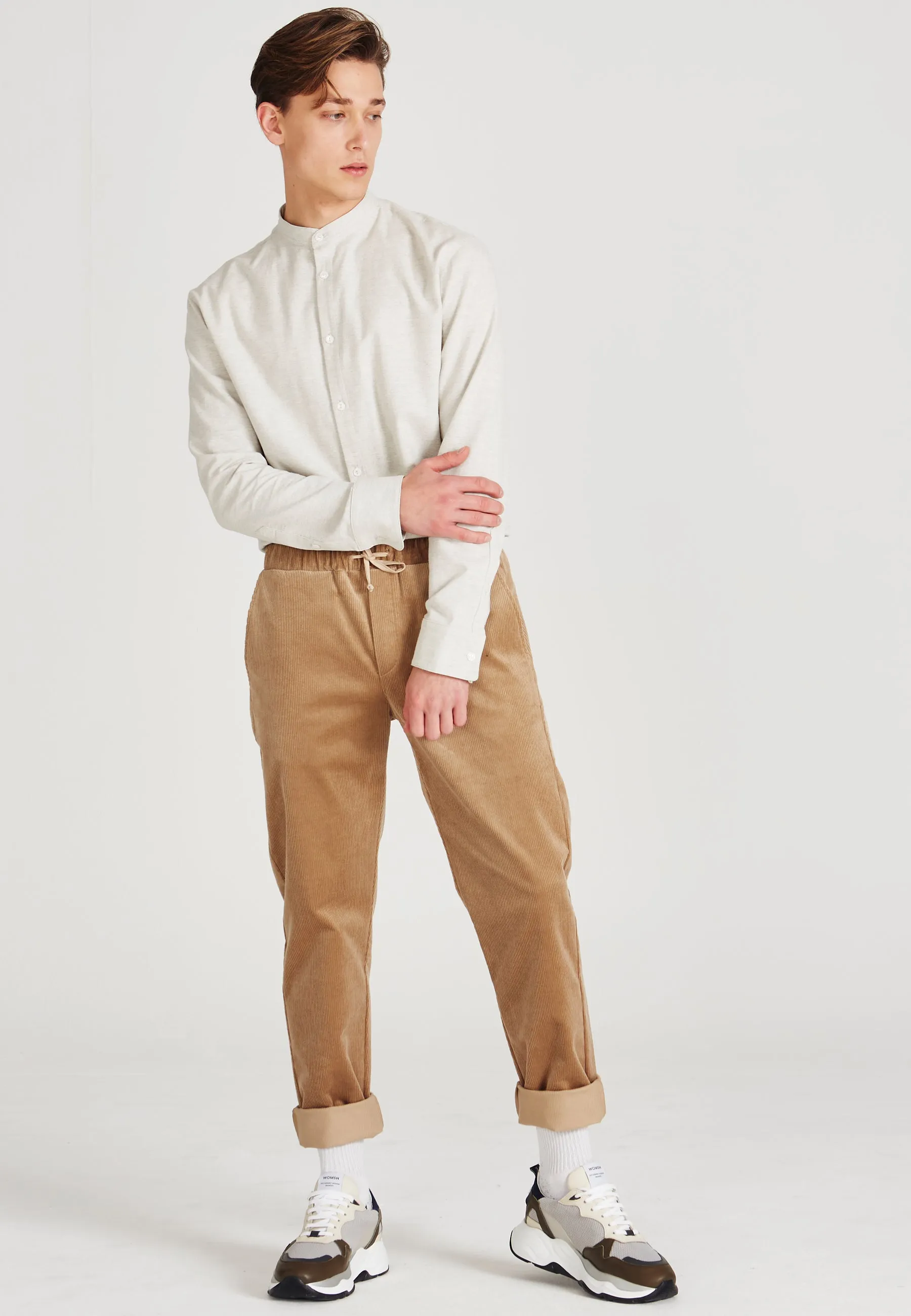 Organic Cotton Corduroy Pants ERIC - Light Camel (Corduroy) Givn Berlin