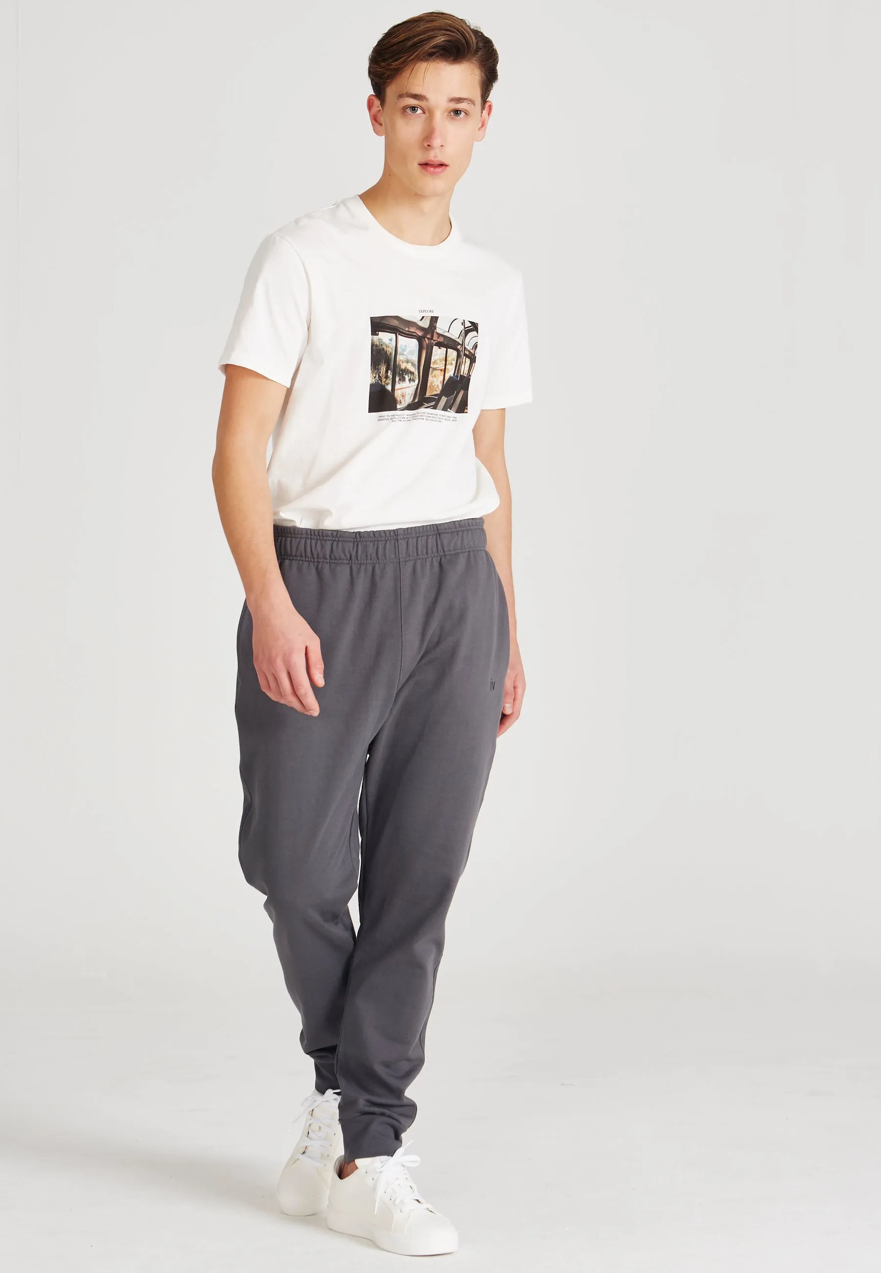 Organic Cotton Jogging Pants CHARLY - Shadow Grey Givn Berlin