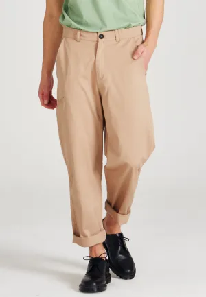 Organic cotton pants JONTE - Light Brown Givn Berlin