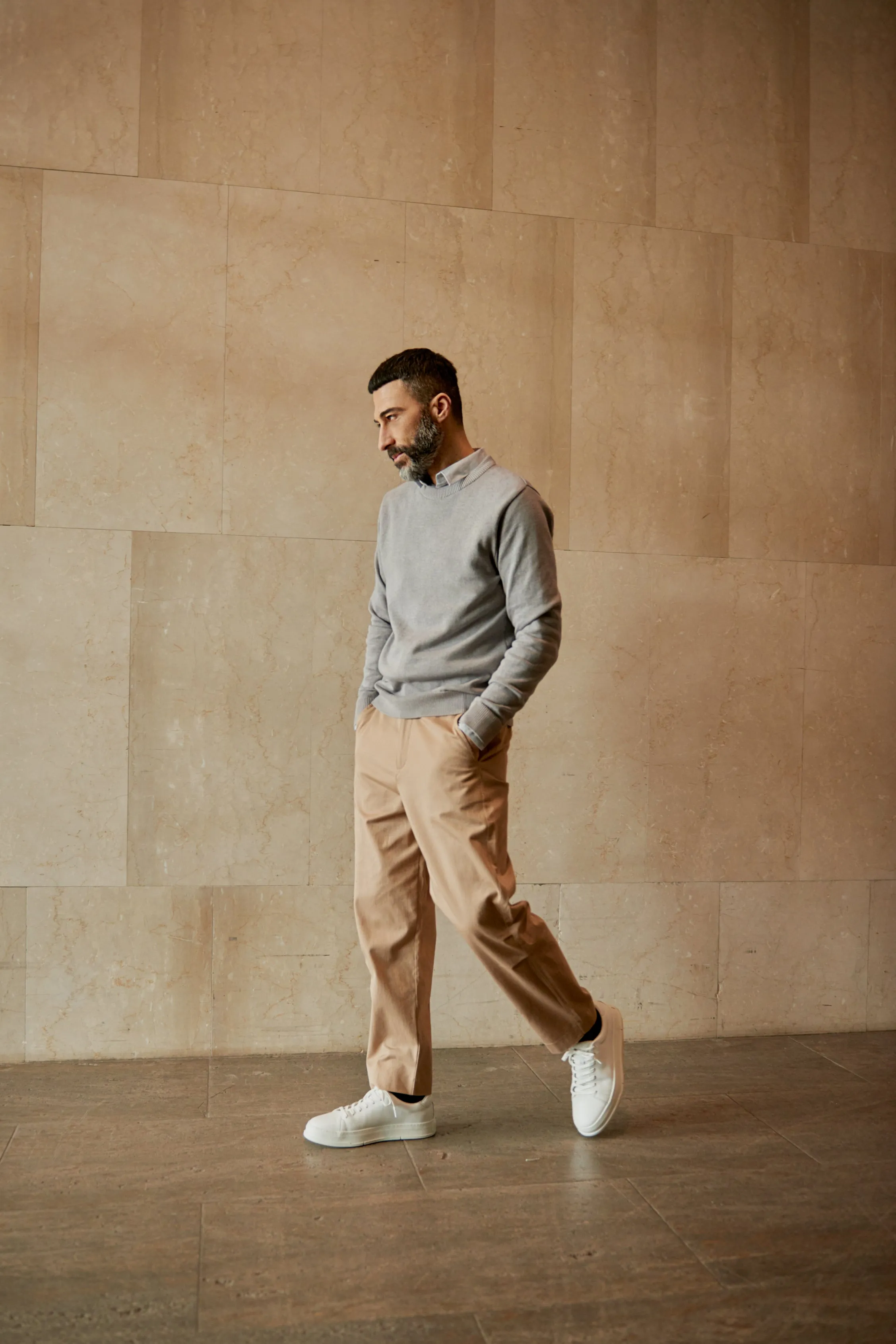 Organic cotton pants JONTE - Light Brown Givn Berlin