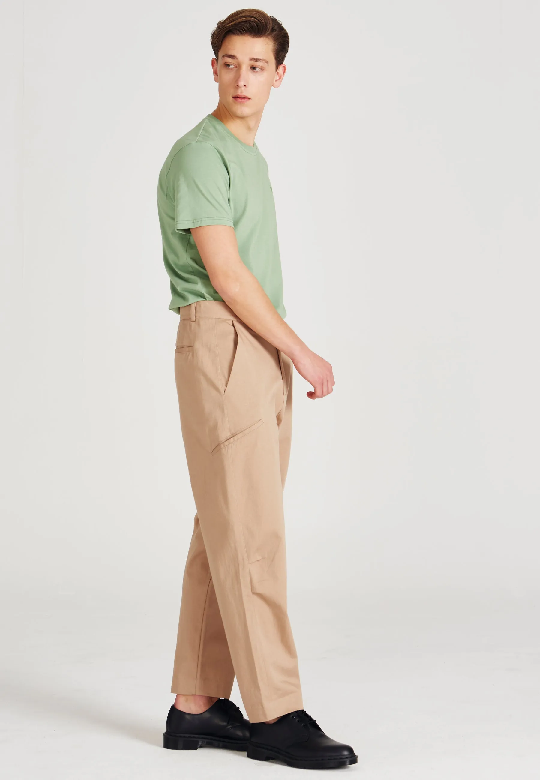 Organic cotton pants JONTE - Light Brown Givn Berlin