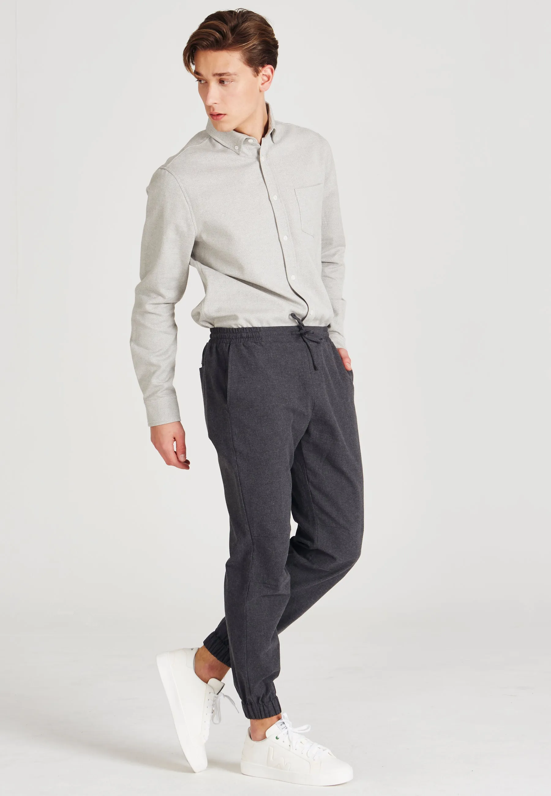 Organic Cotton Pants MAEL - Dark Grey Givn Berlin