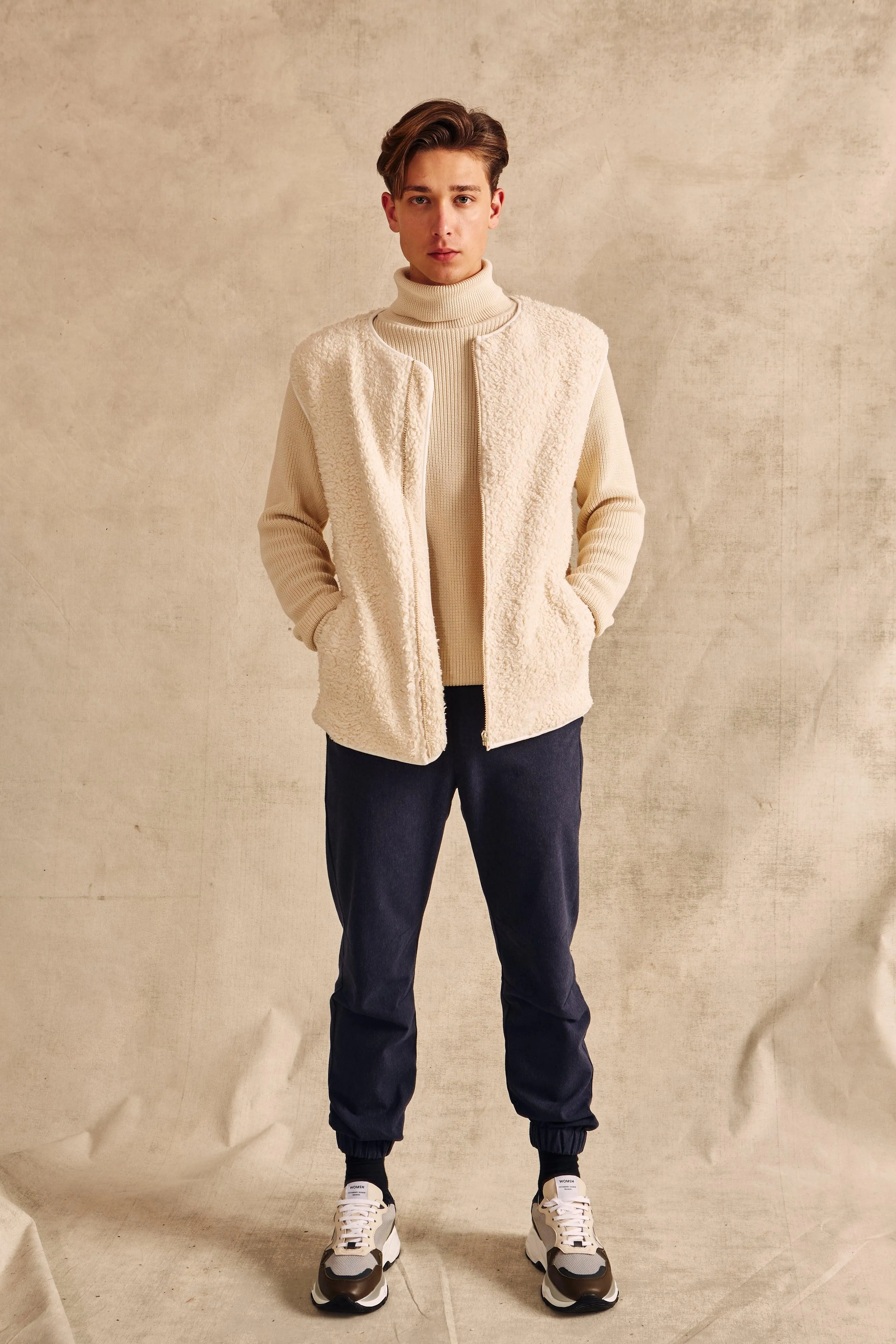 Organic Cotton Pants MAEL - Midnight Blue Givn Berlin