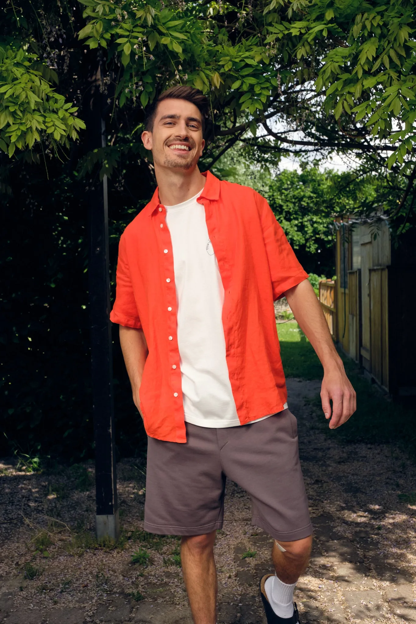 Organic Cotton Sweatshorts PASCAL - Taupe Givn Berlin