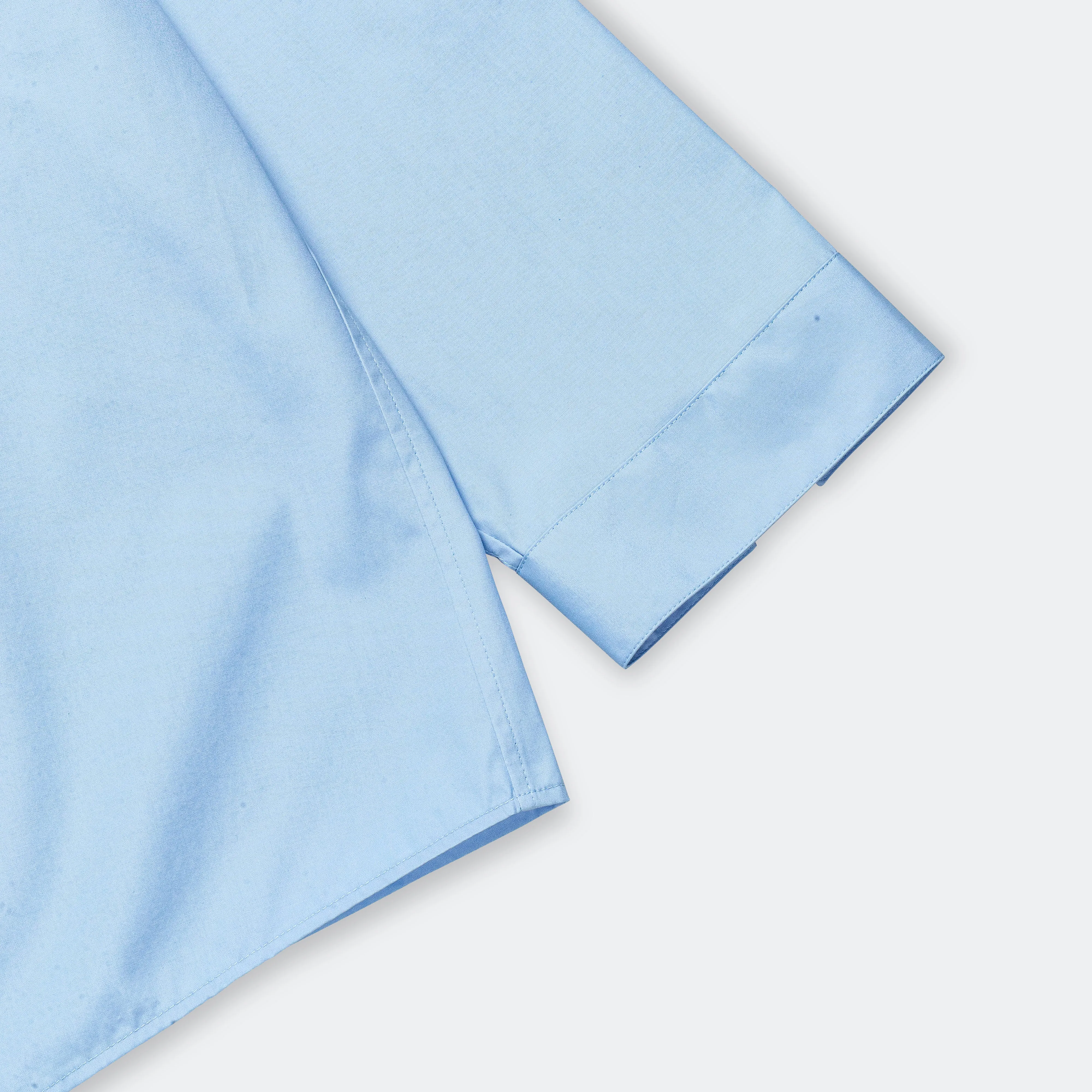 Organic Poplin Long Sleeve Shirt - Irish Blue