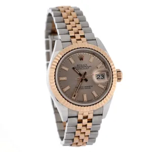Oyster Perpetual Datejust Automatic Watch Stainless Steel and Rose Gold 28