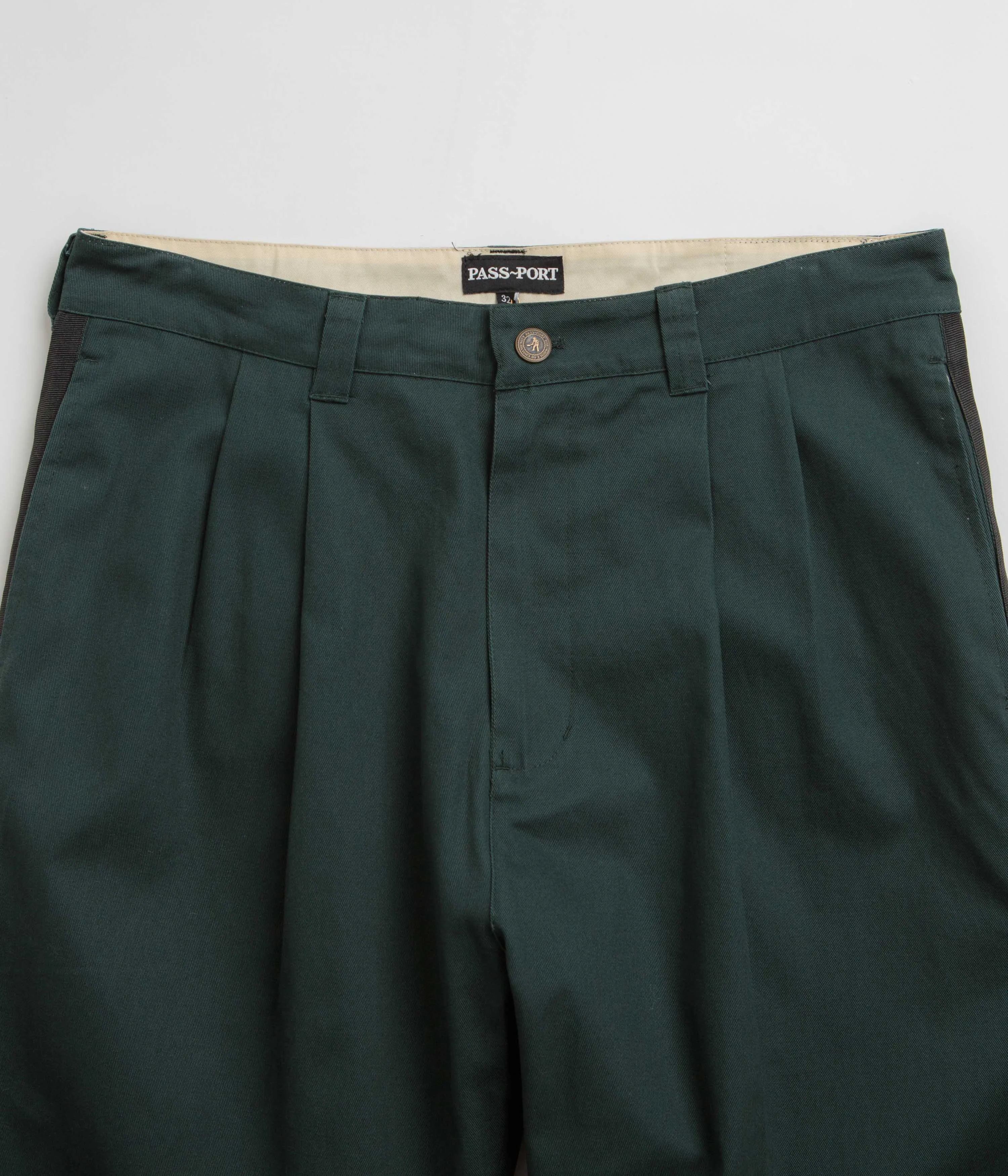Pass Port Leagues Club Striped Pants - Dark Teal / Black