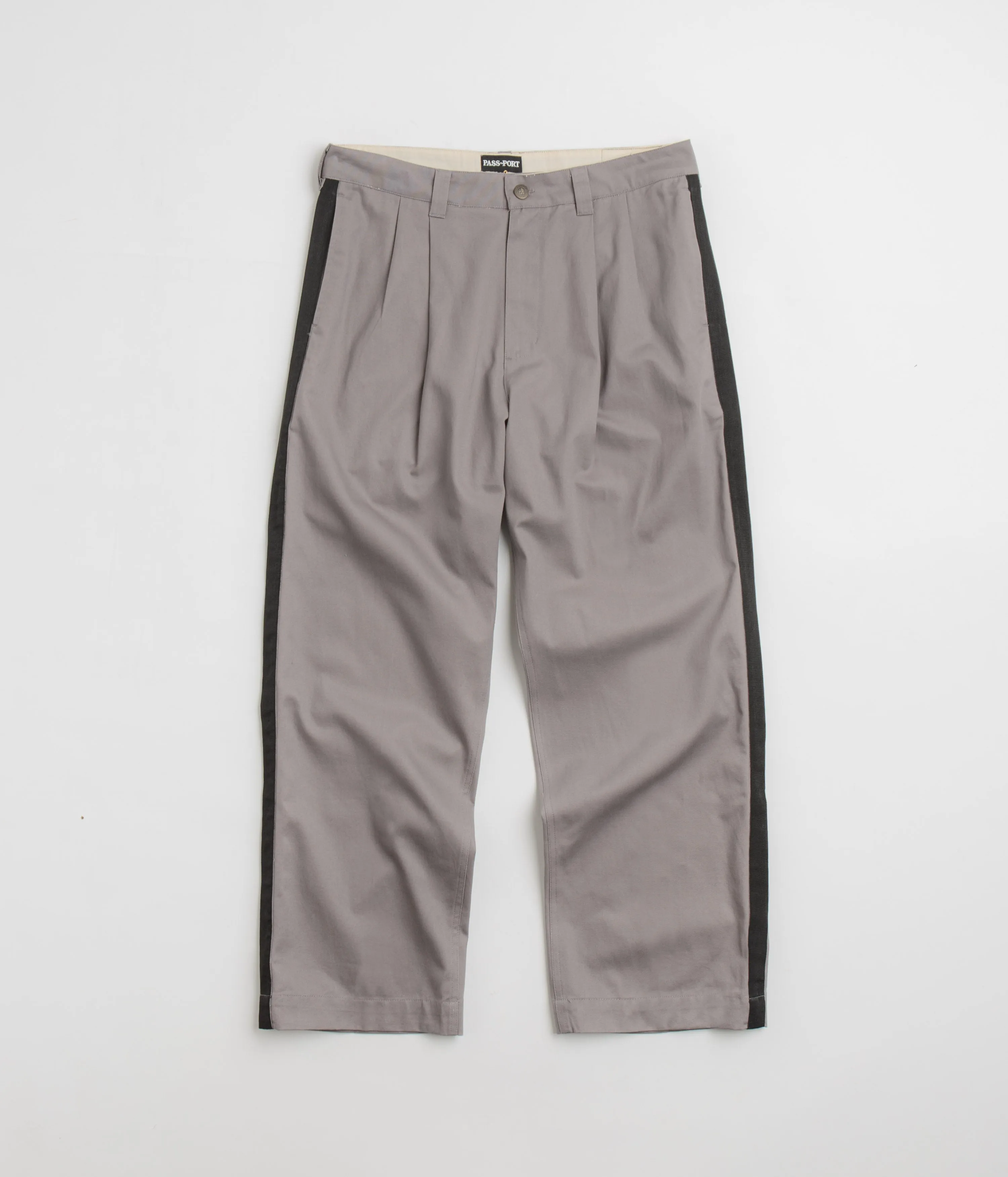 Pass Port Leagues Club Striped Pants - Grey / Black