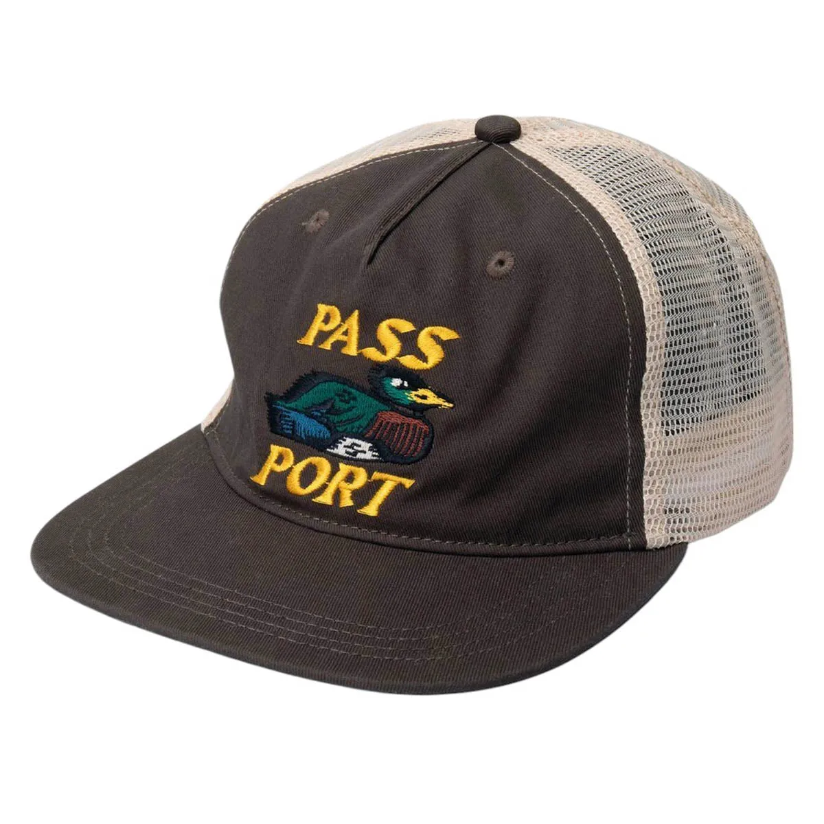 Pass~Port - Fast Duck Workers Trucker Bark/Cream