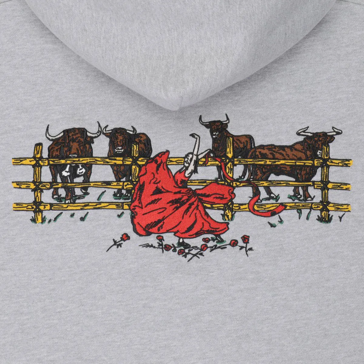 Pass~Port - Red Flag Hoodie Ash
