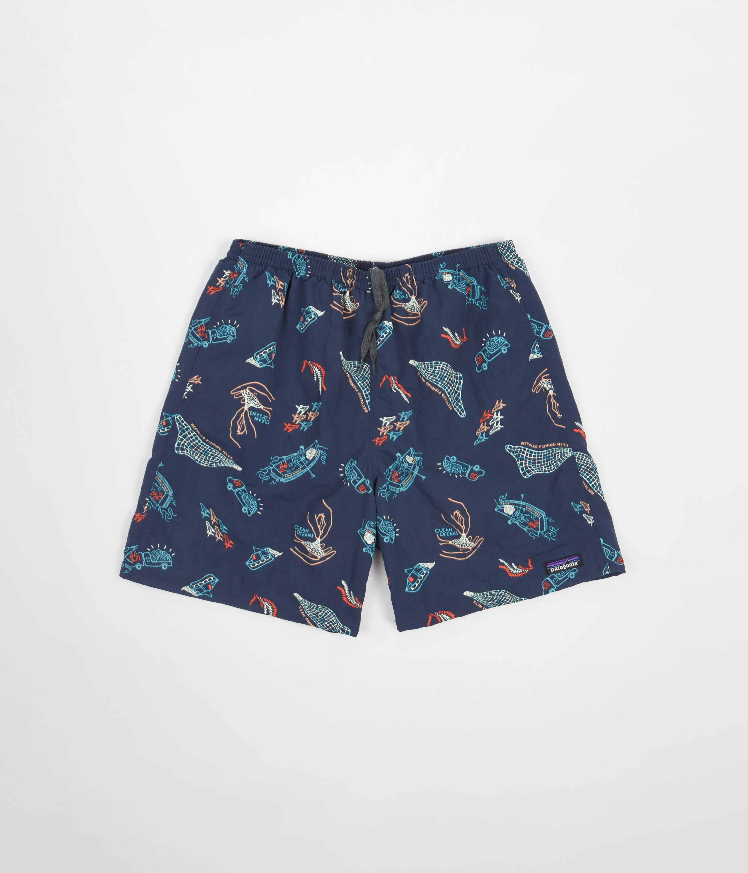 Patagonia Baggies Longs 7" Shorts - Clean Currents: Tidepool Blue