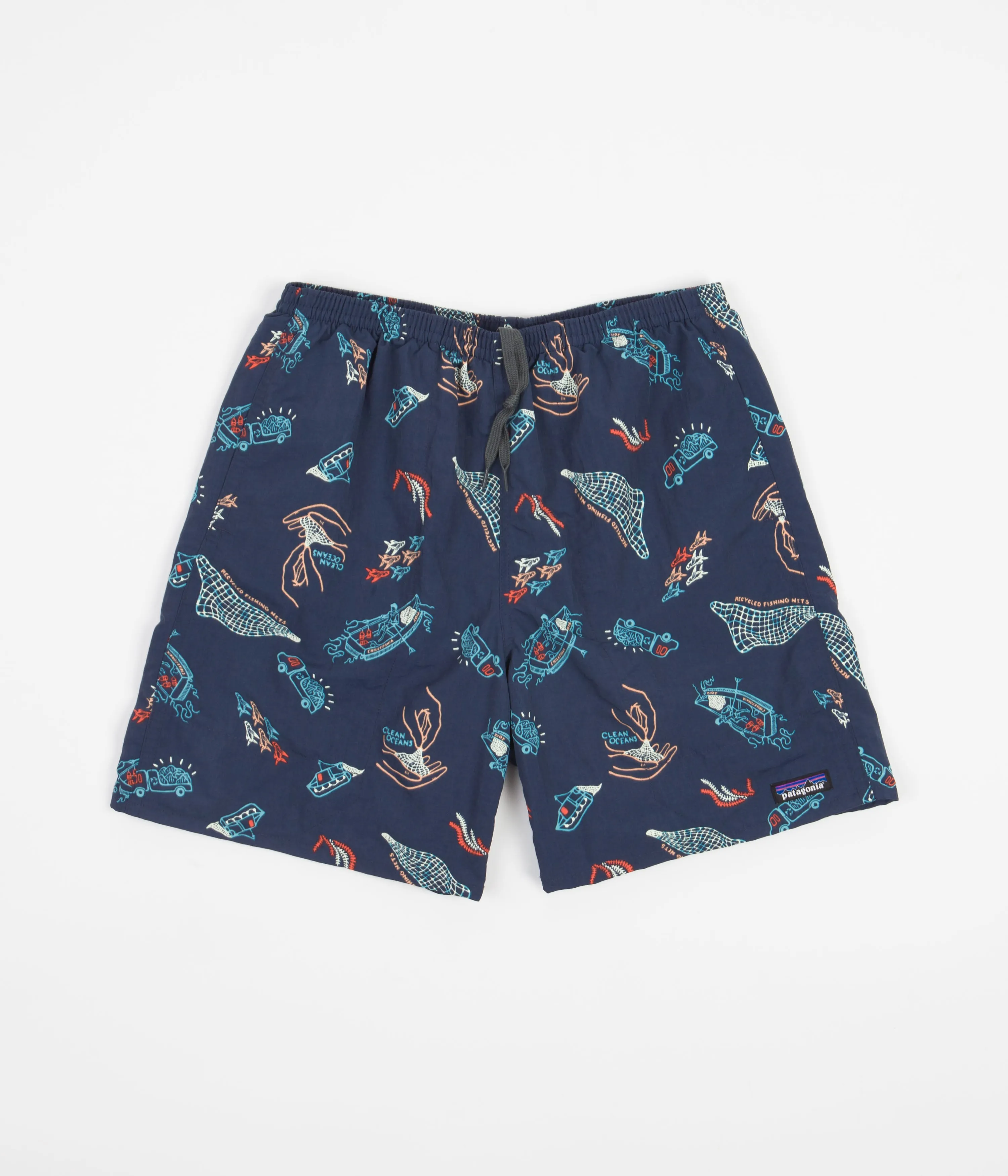 Patagonia Baggies Longs 7" Shorts - Clean Currents: Tidepool Blue