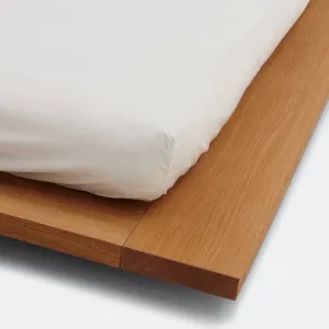 Percale Fitted Sheet - Broken White