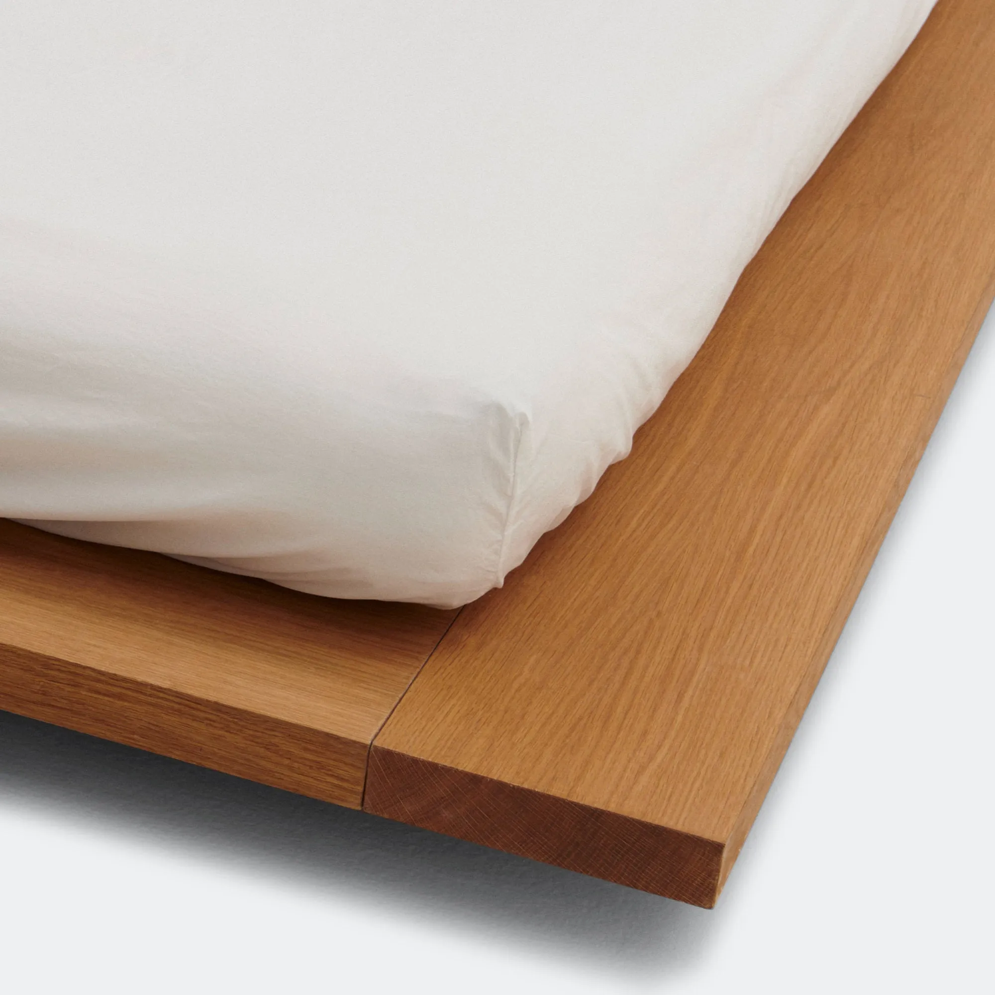 Percale Fitted Sheet - Broken White