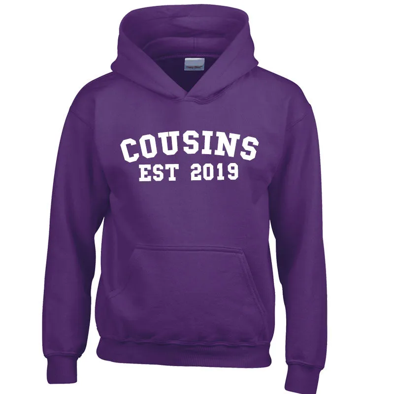Personalised Cousin Est Varsity Hoodies (MRK X)