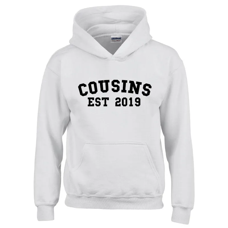 Personalised Cousin Est Varsity Hoodies (MRK X)