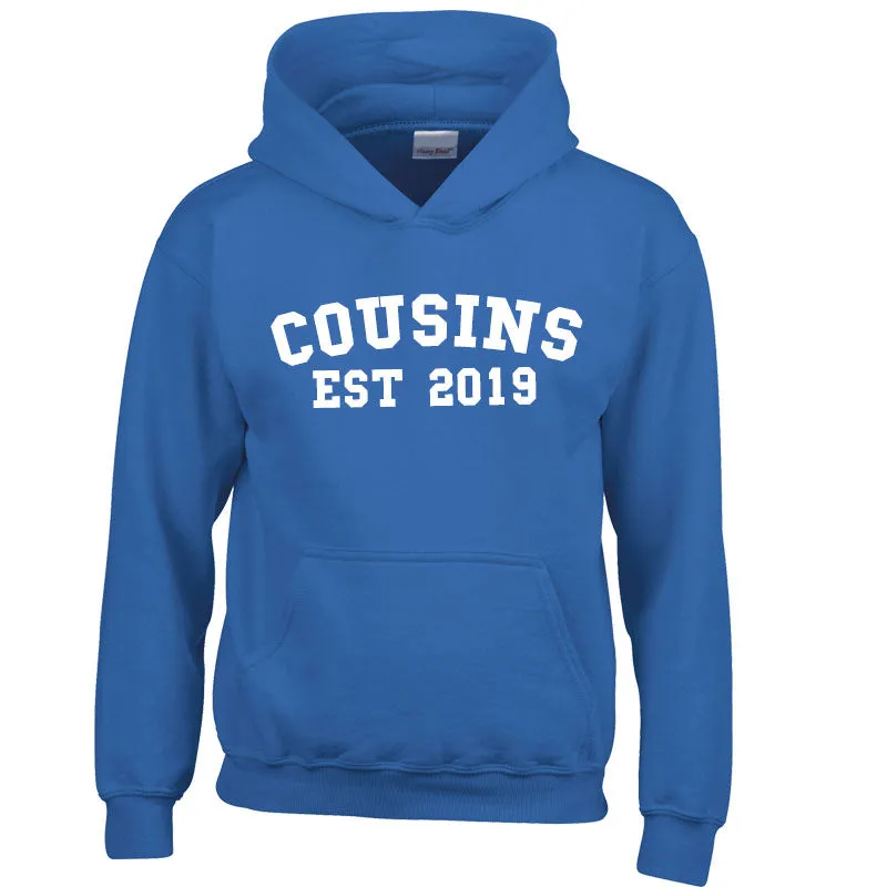 Personalised Cousin Est Varsity Hoodies (MRK X)